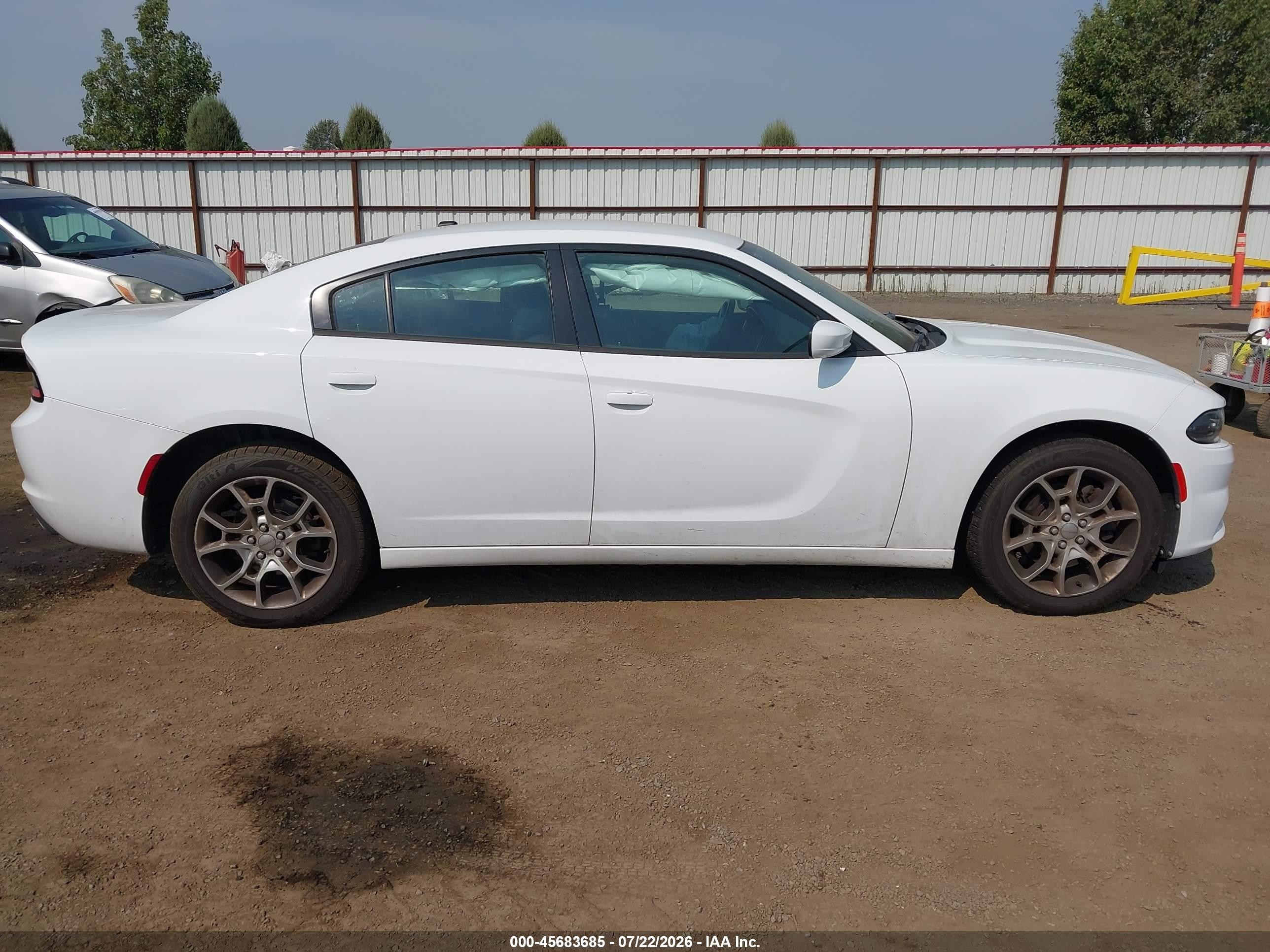 2015 Dodge Charger Se White vin: 2C3CDXFG0FH762896