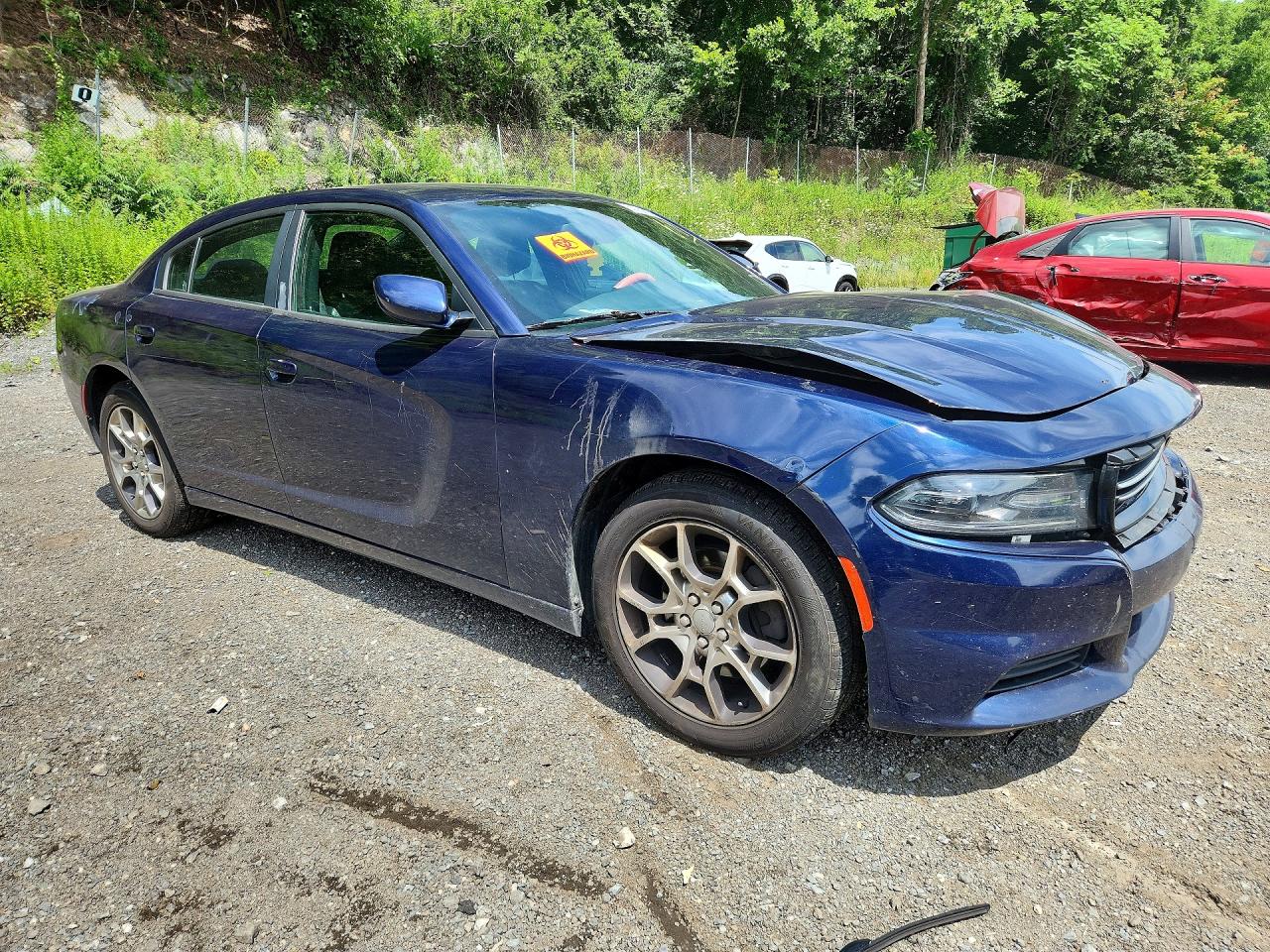 2015 Dodge Charger Se Blue vin: 2C3CDXFG0FH852937