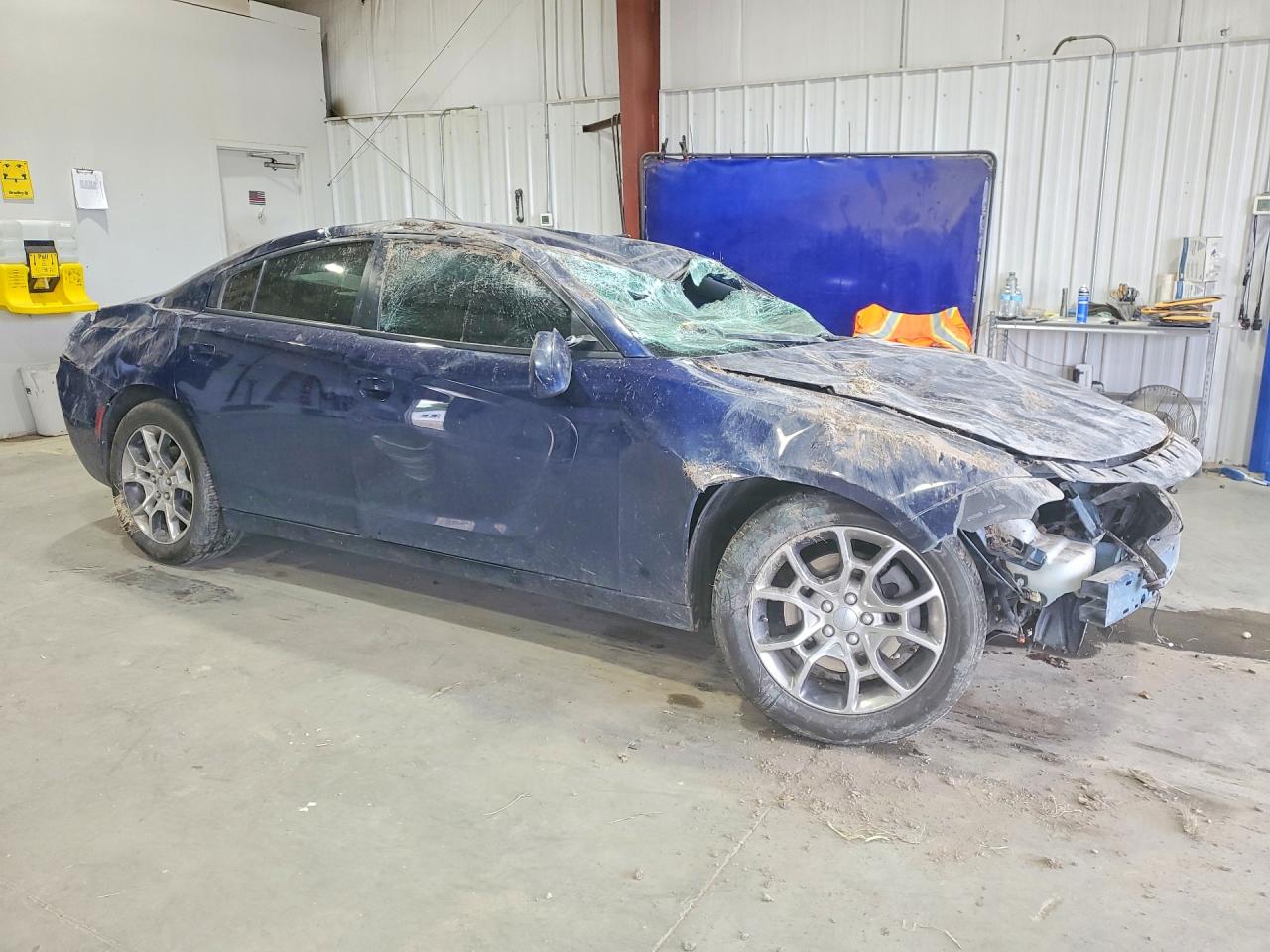 2015 Dodge Charger Se Blue vin: 2C3CDXFG1FH746383
