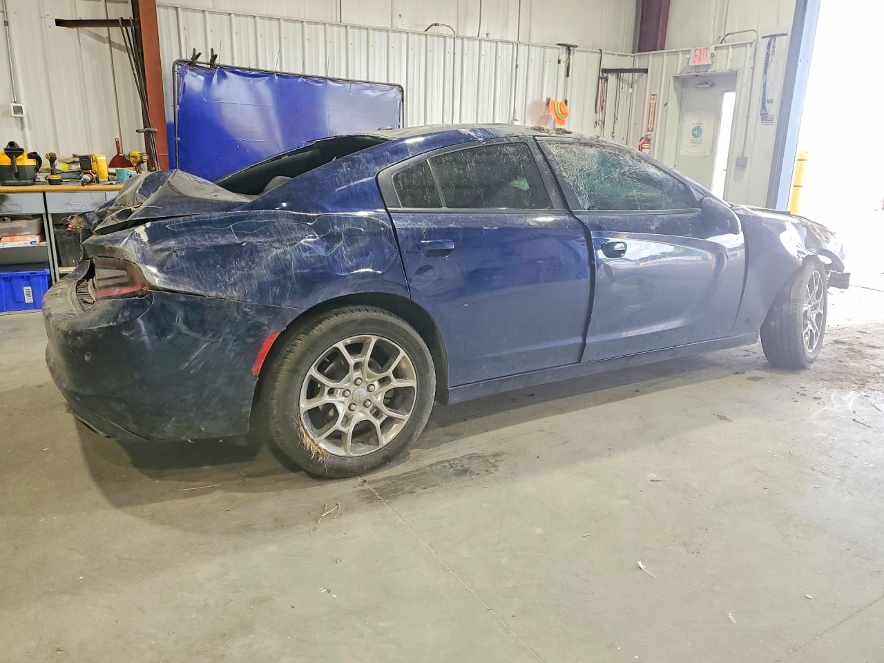 2015 Dodge Charger Se Blue vin: 2C3CDXFG1FH746383