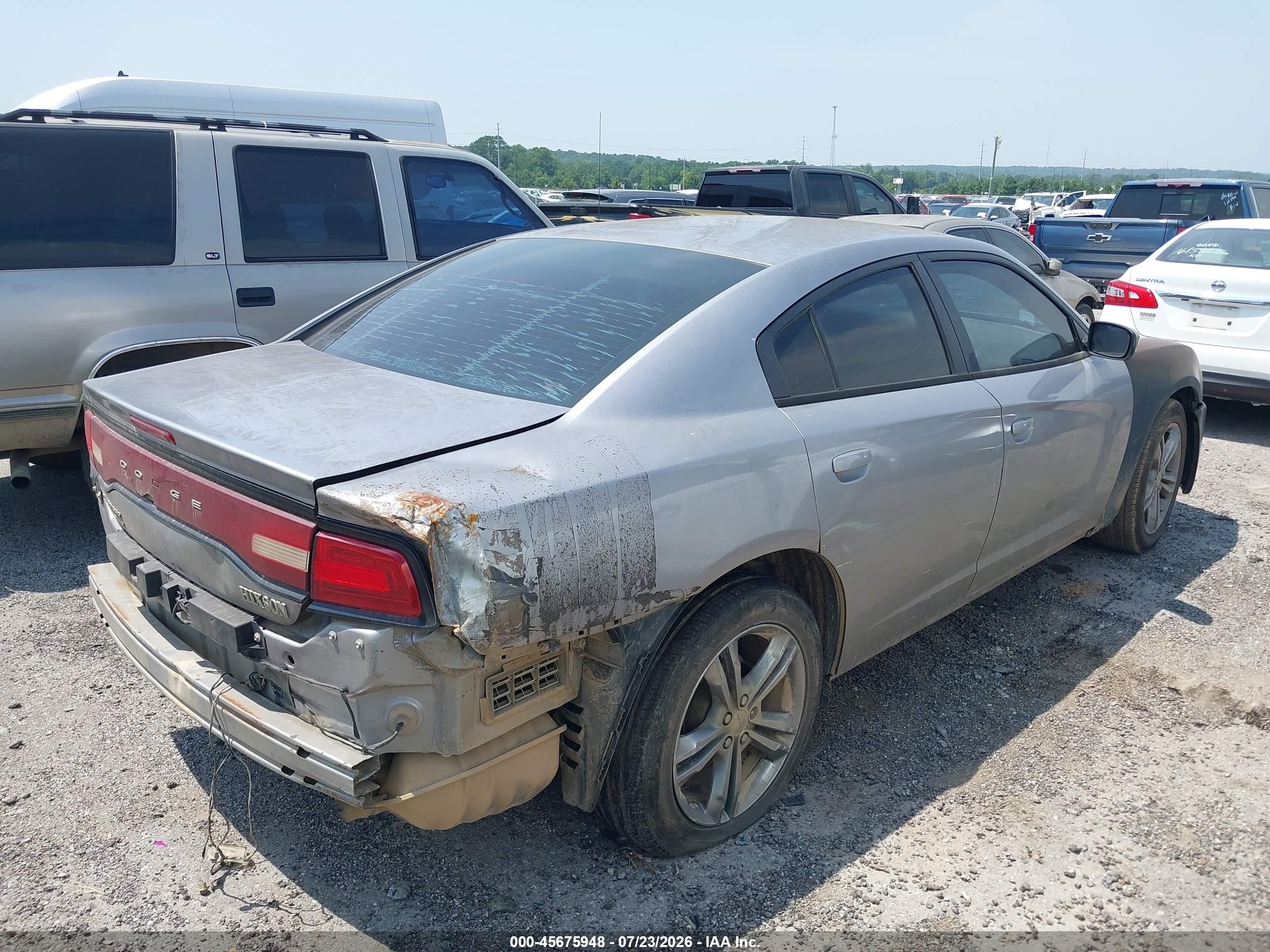 2014 Dodge Charger Se Silver vin: 2C3CDXFG2EH237675