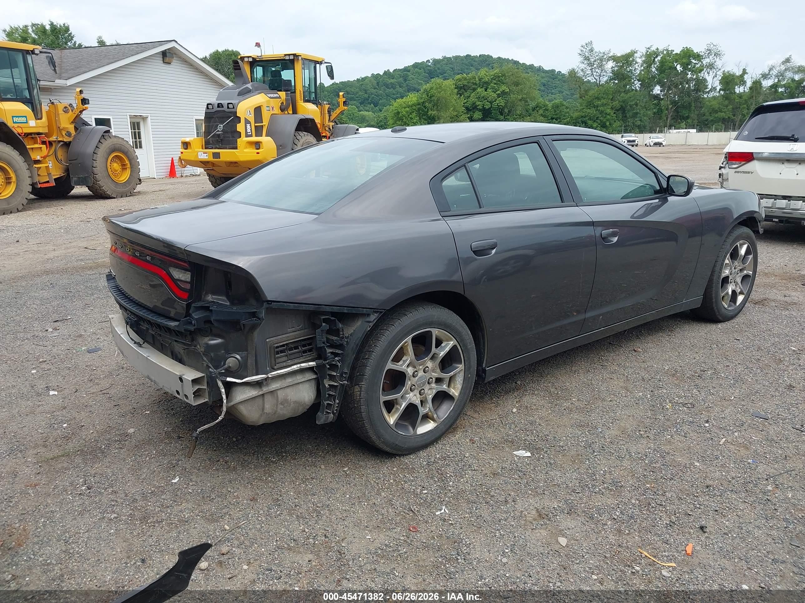 2015 Dodge Charger Se Gray vin: 2C3CDXFG3FH827899