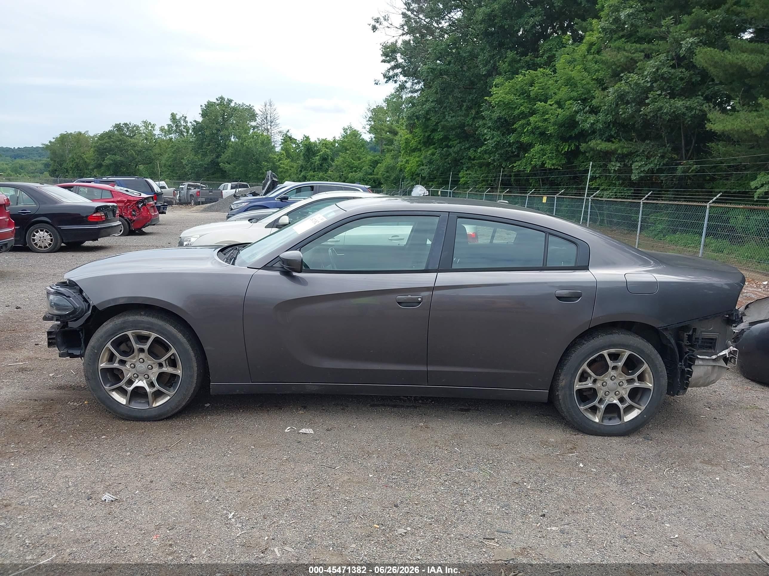 2015 Dodge Charger Se Gray vin: 2C3CDXFG3FH827899