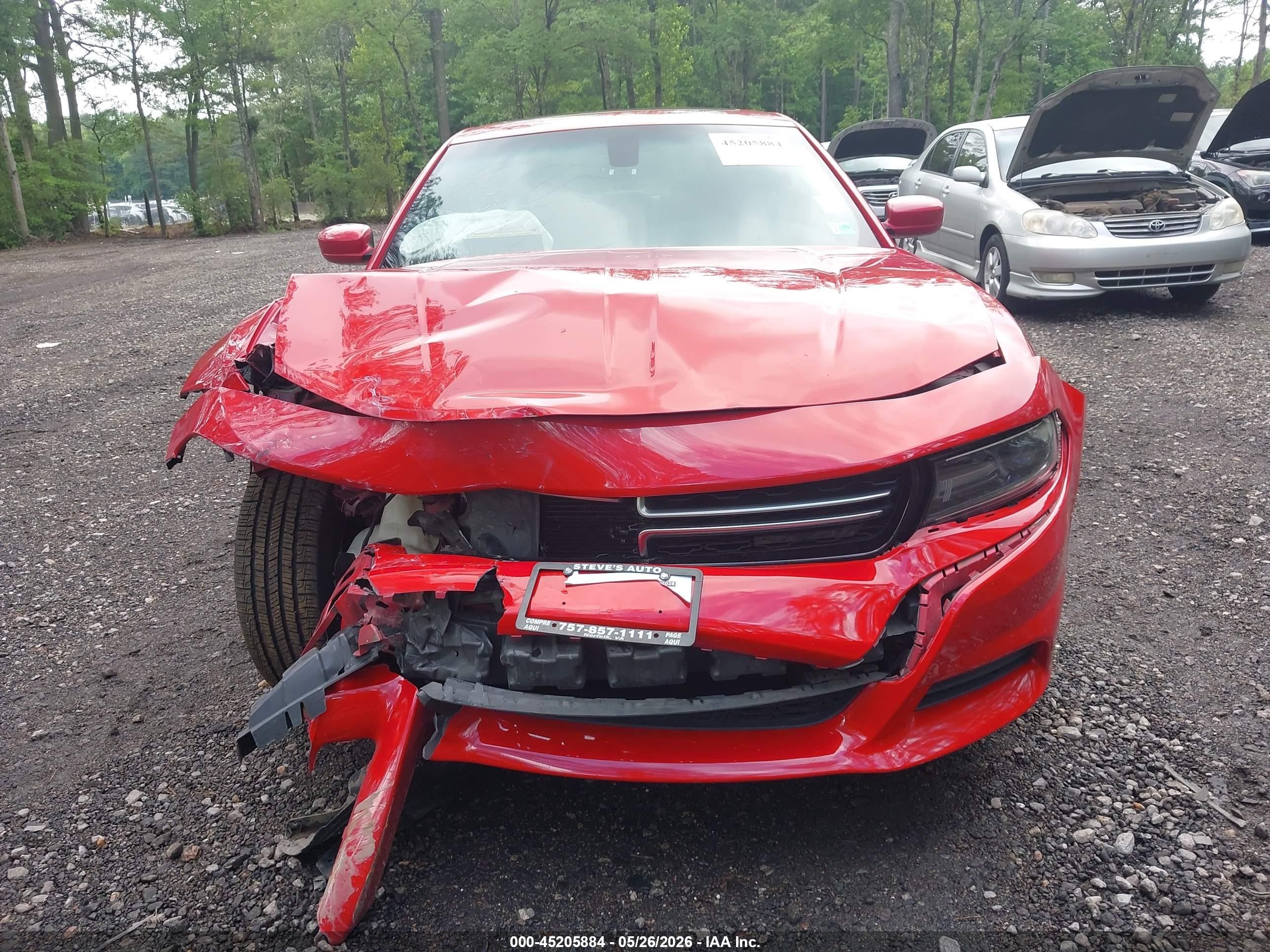 2015 Dodge Charger Se Красный vin: 2C3CDXFG3FH828258