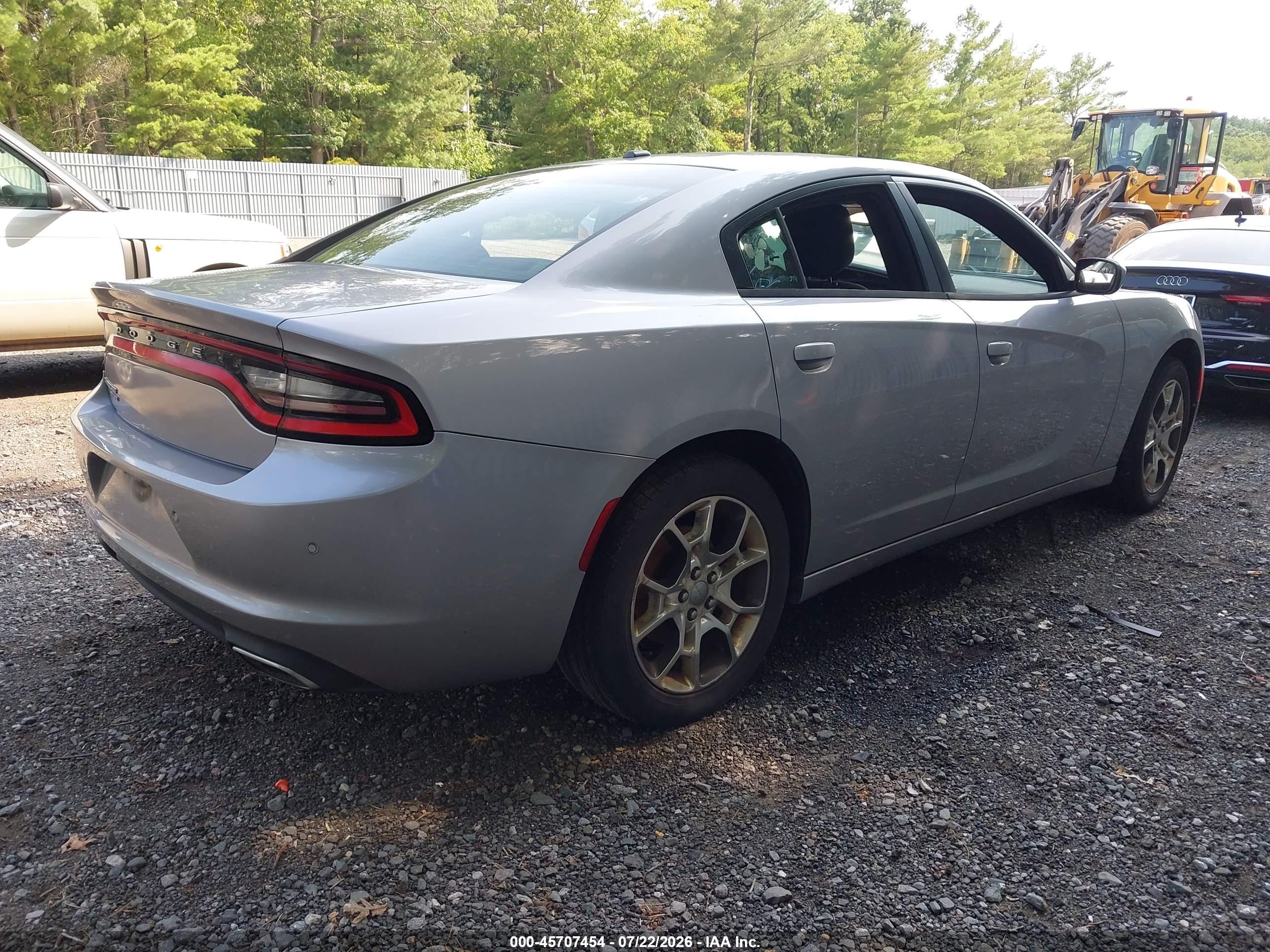 2015 Dodge Charger Se Silver vin: 2C3CDXFG5FH815396