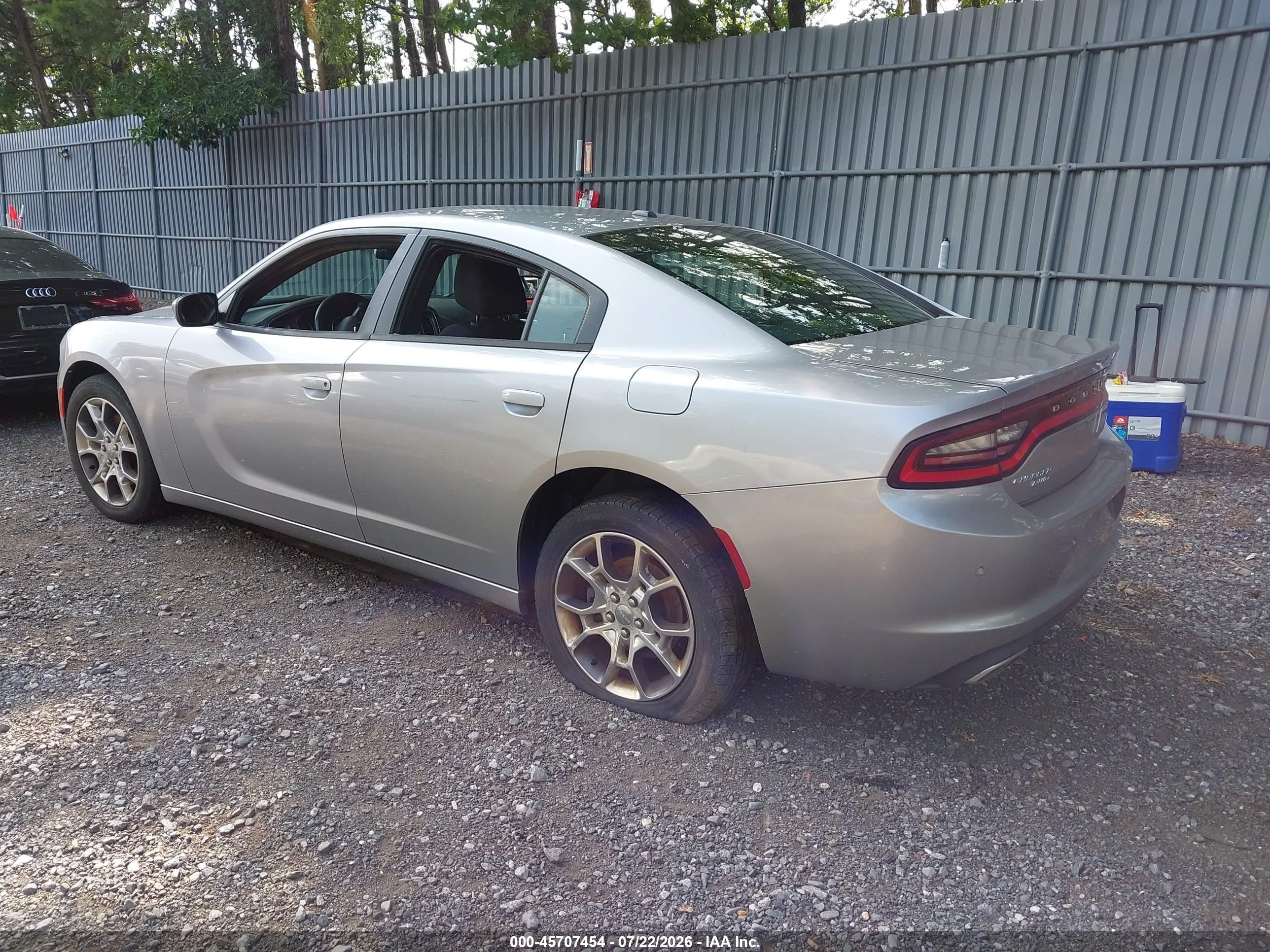 2015 Dodge Charger Se Silver vin: 2C3CDXFG5FH815396