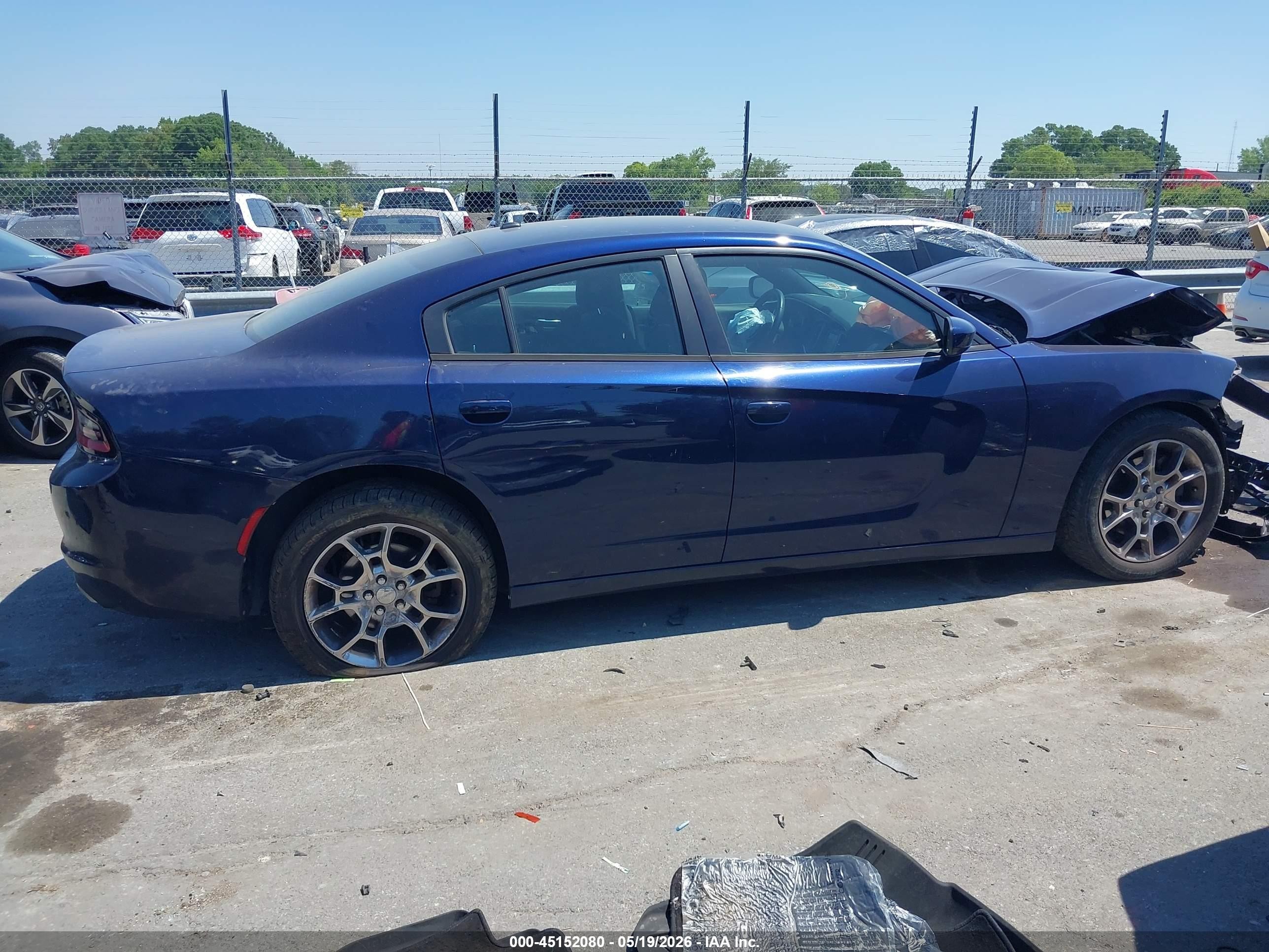 2015 Dodge Charger Se Blue vin: 2C3CDXFG6FH778908