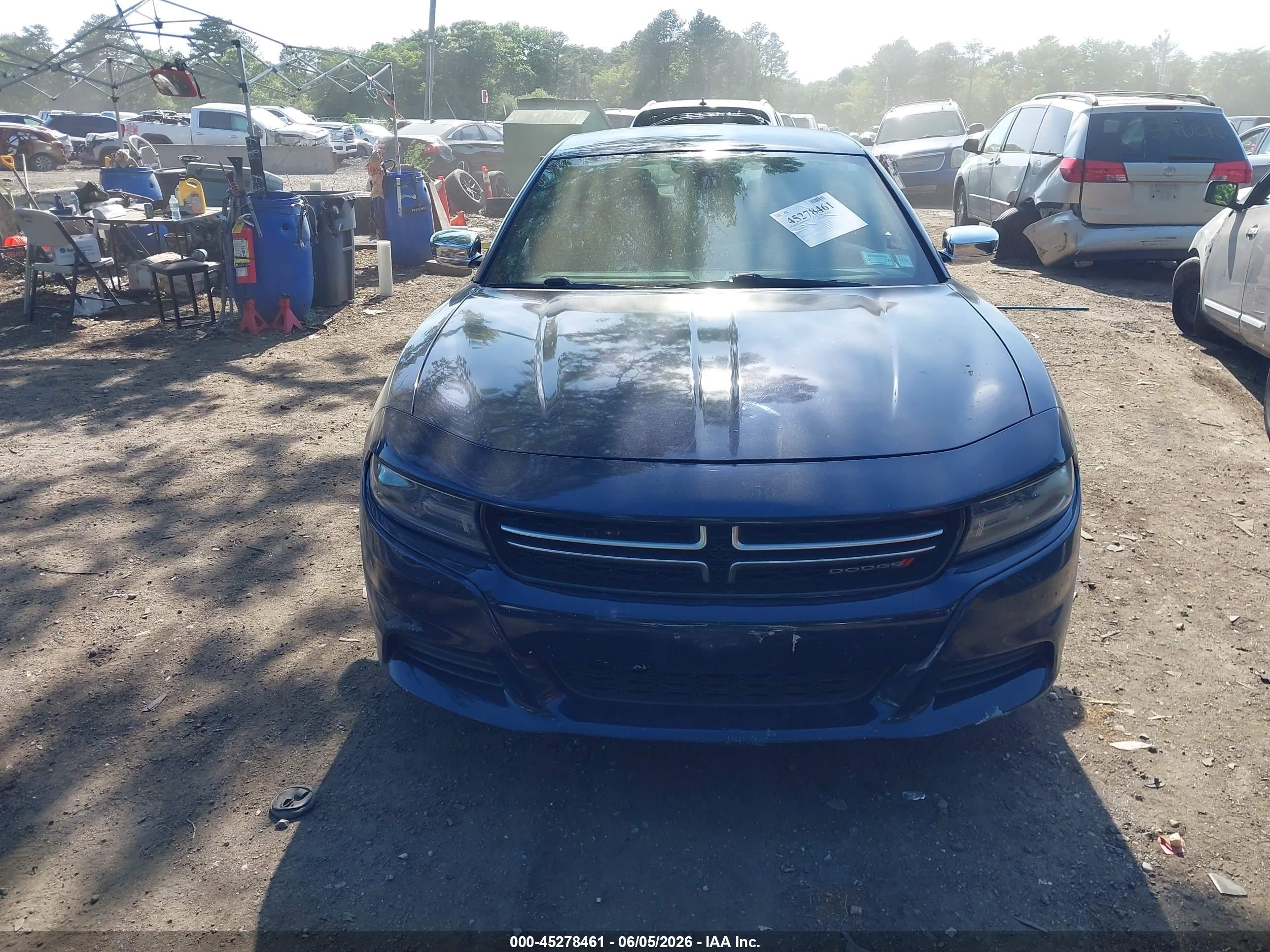 2015 Dodge Charger Se Blue vin: 2C3CDXFG6FH827900