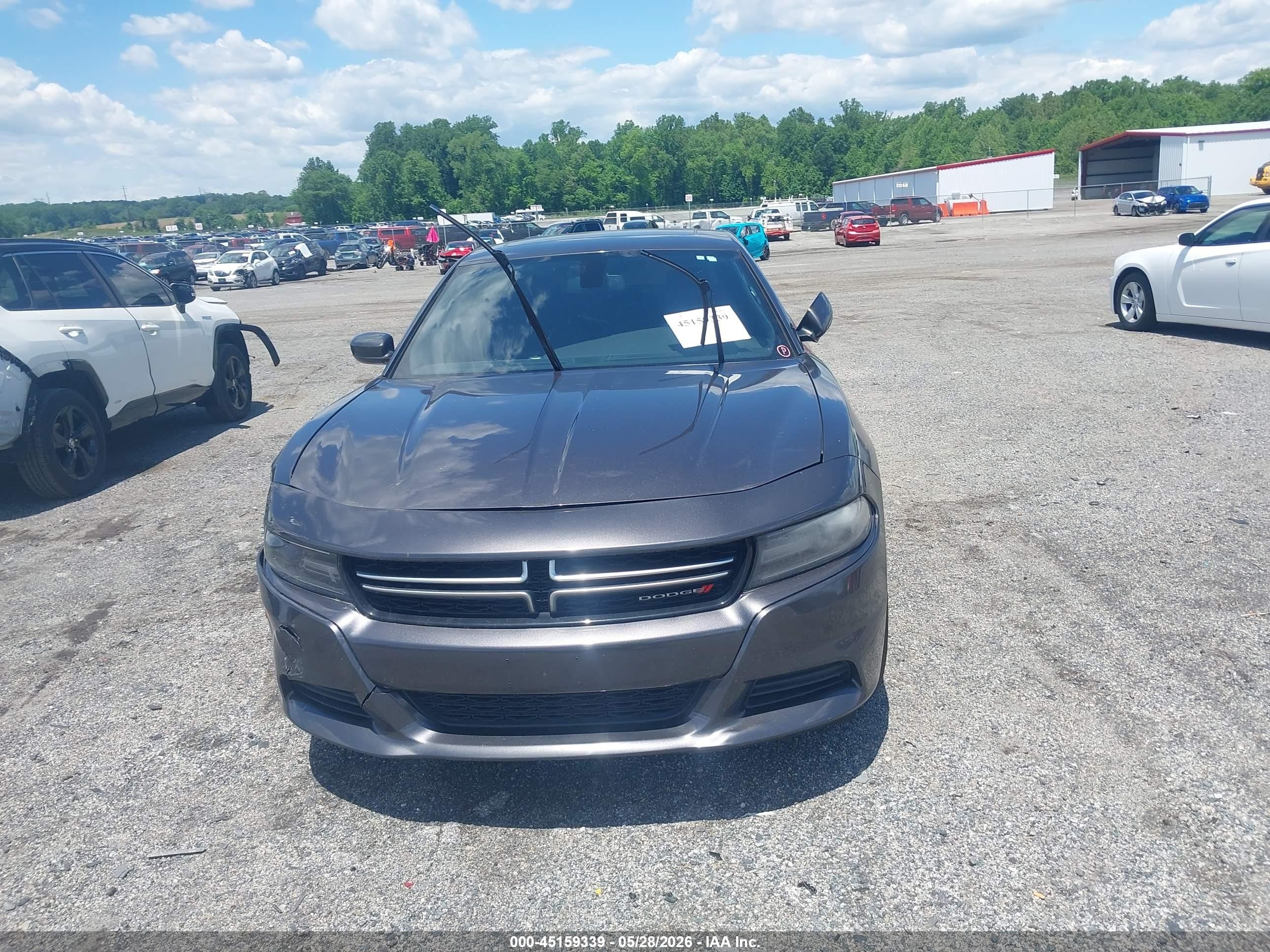 2016 Dodge Charger Se Gray vin: 2C3CDXFG8GH140855