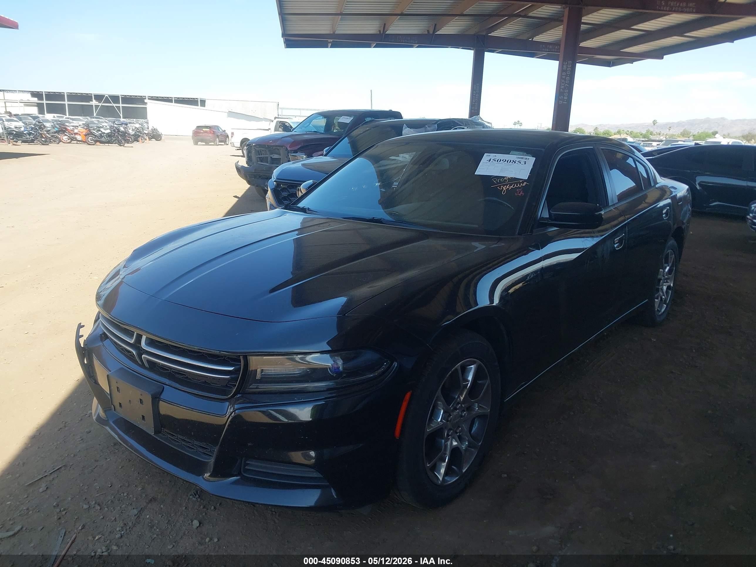 2015 Dodge Charger Se Черный vin: 2C3CDXFG9FH748852