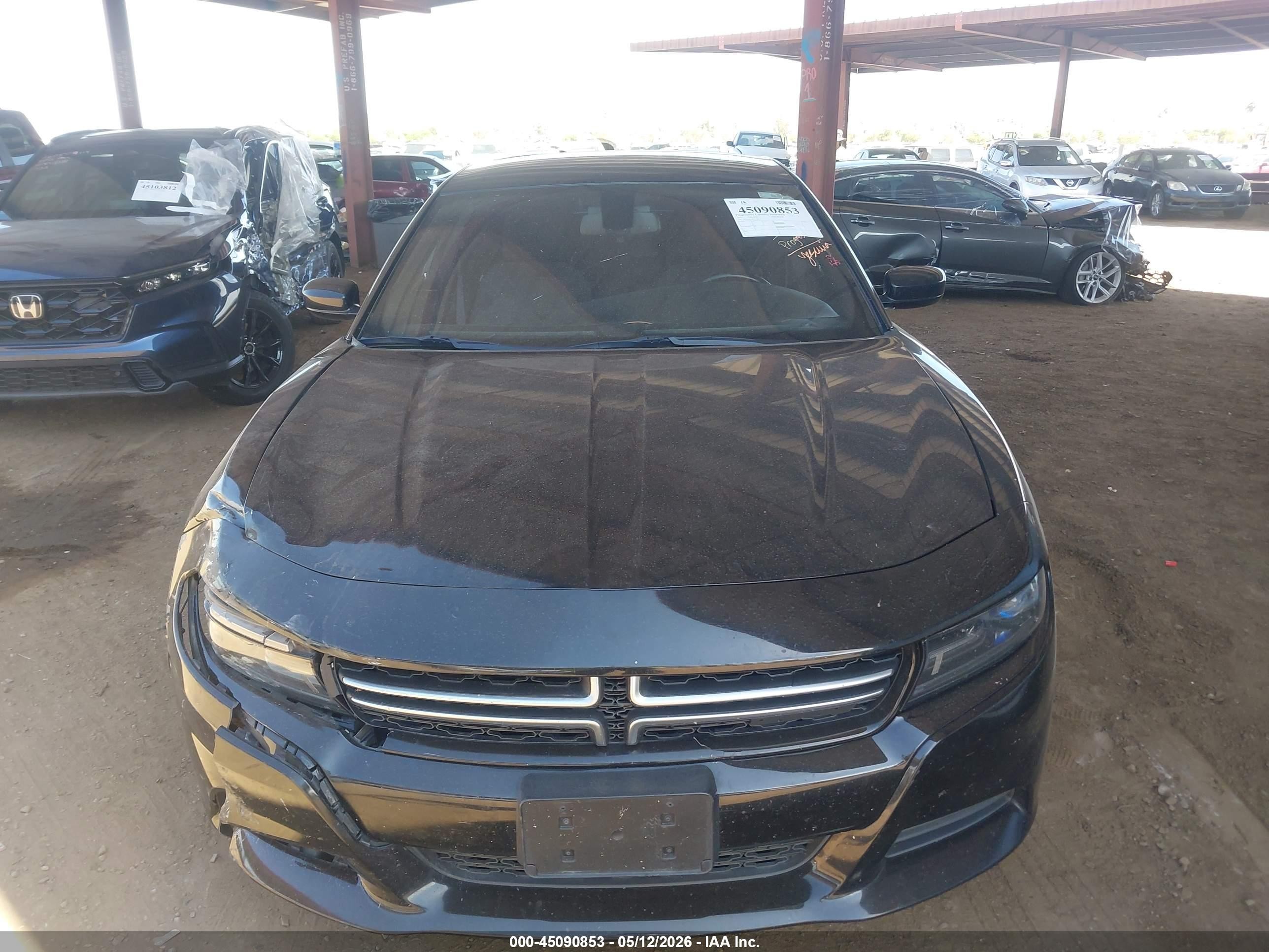 2015 Dodge Charger Se Черный vin: 2C3CDXFG9FH748852