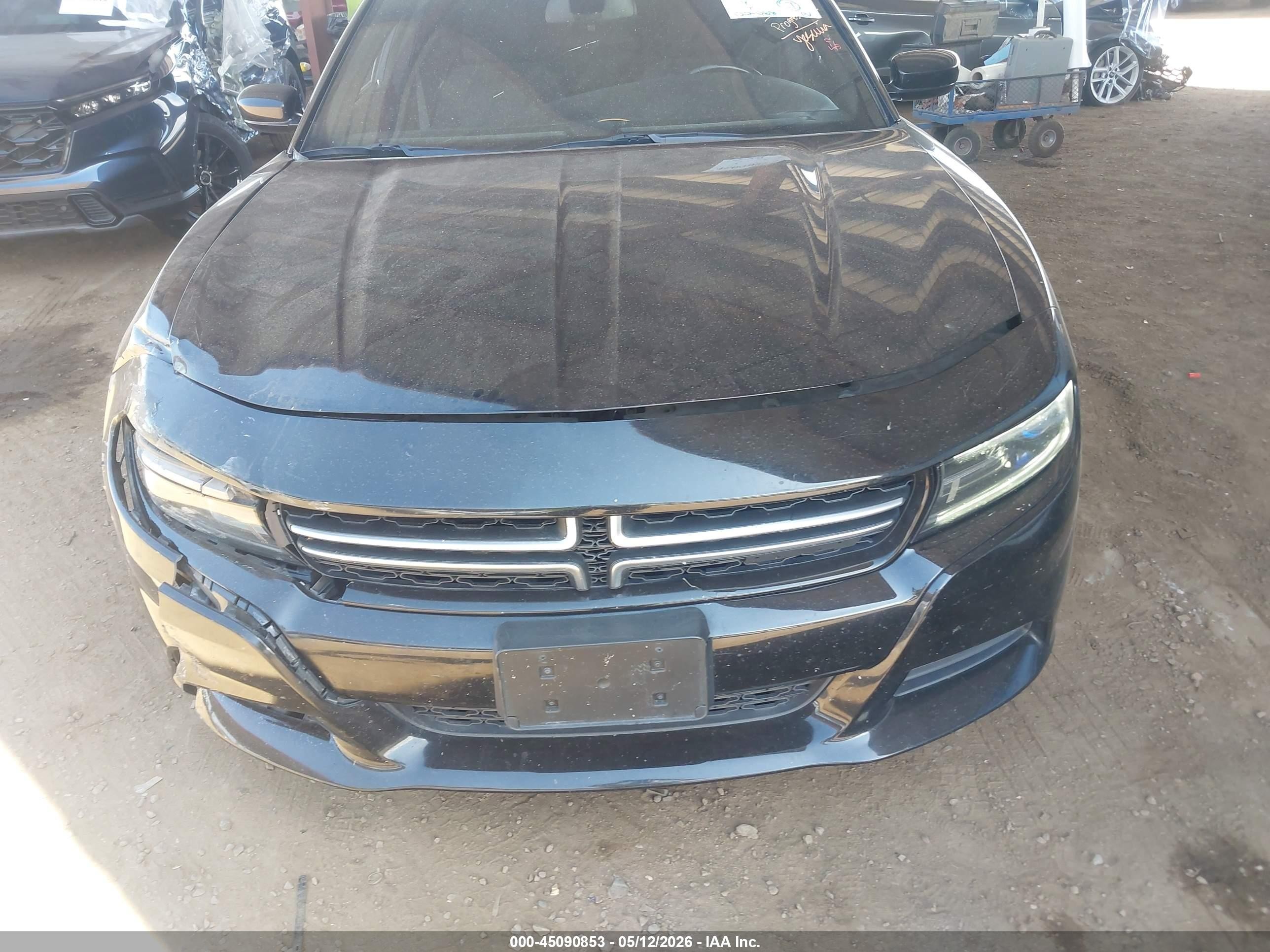 2015 Dodge Charger Se Черный vin: 2C3CDXFG9FH748852