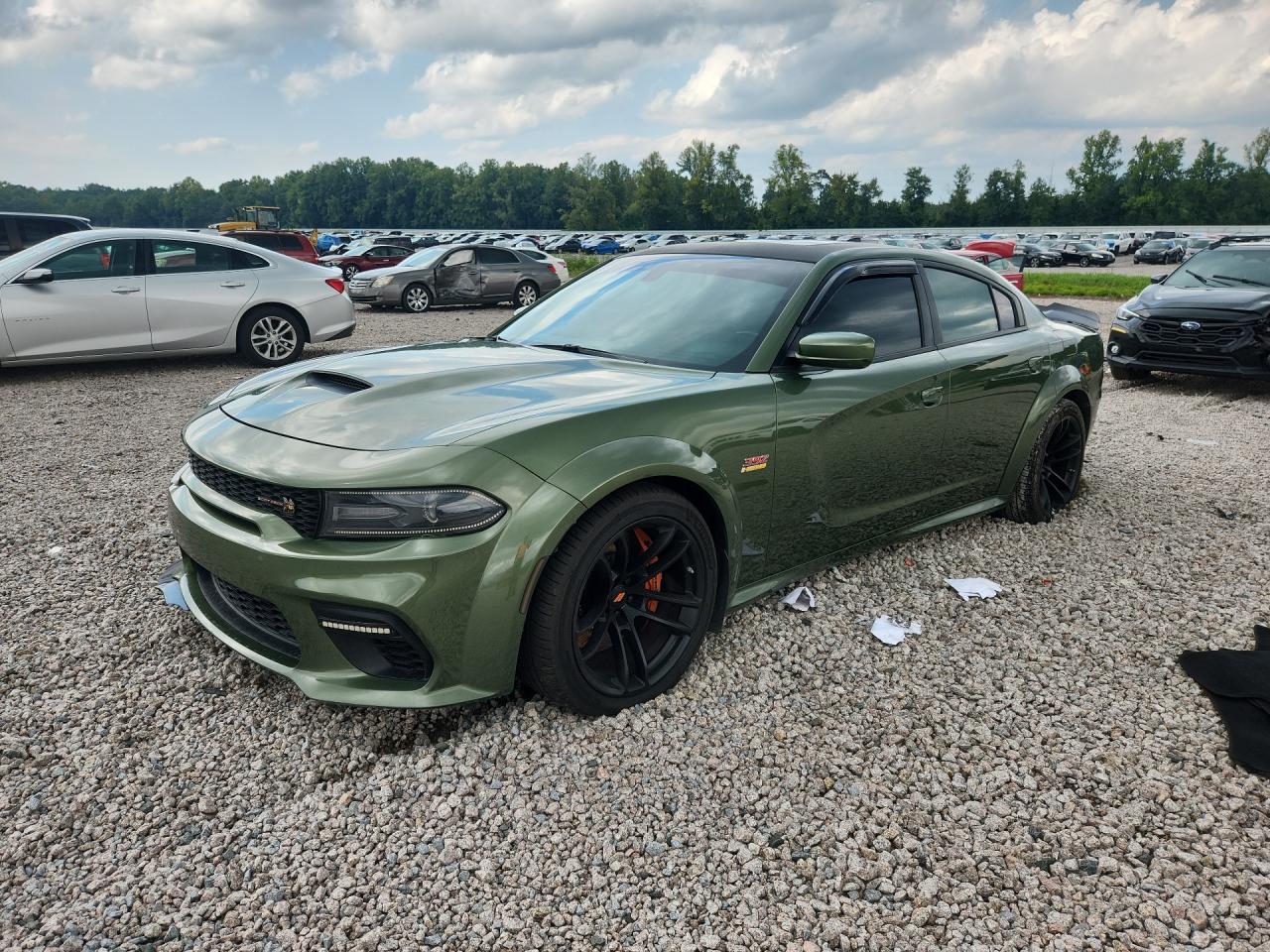 2020 Dodge Charger Scat Pack Green vin: 2C3CDXGJ0LH247807