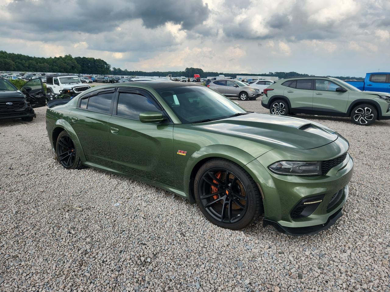 2020 Dodge Charger Scat Pack Green vin: 2C3CDXGJ0LH247807