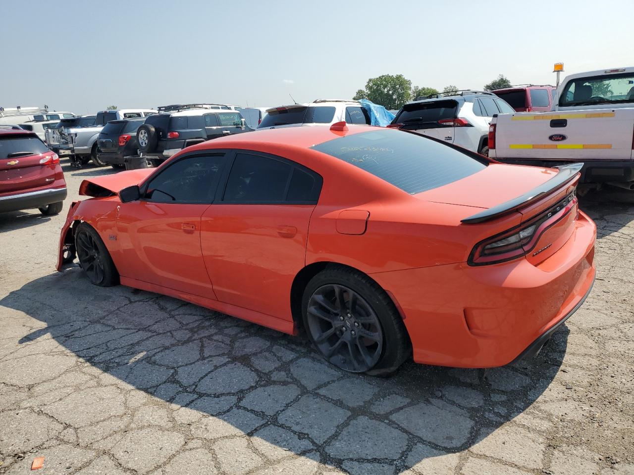 2021 Dodge Charger Scat Pack Orange vin: 2C3CDXGJ0MH588349