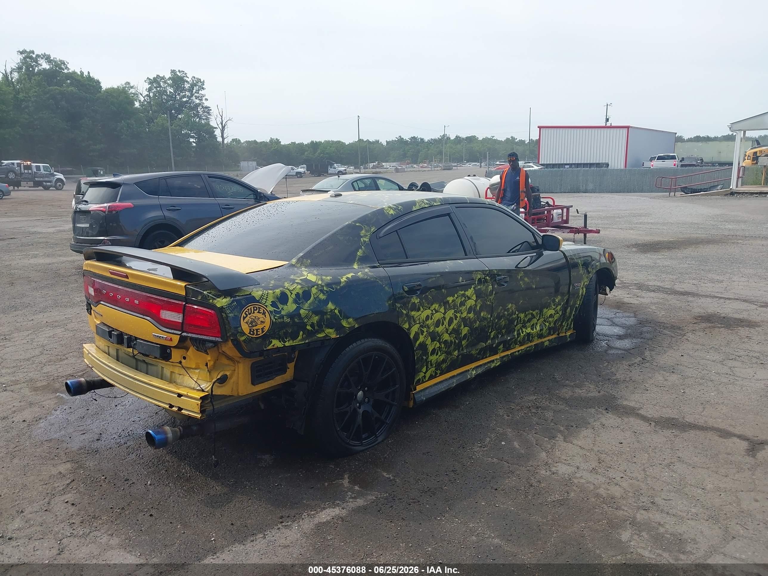 2012 Dodge Charger Srt8 Superbee Yellow vin: 2C3CDXGJ1CH298443