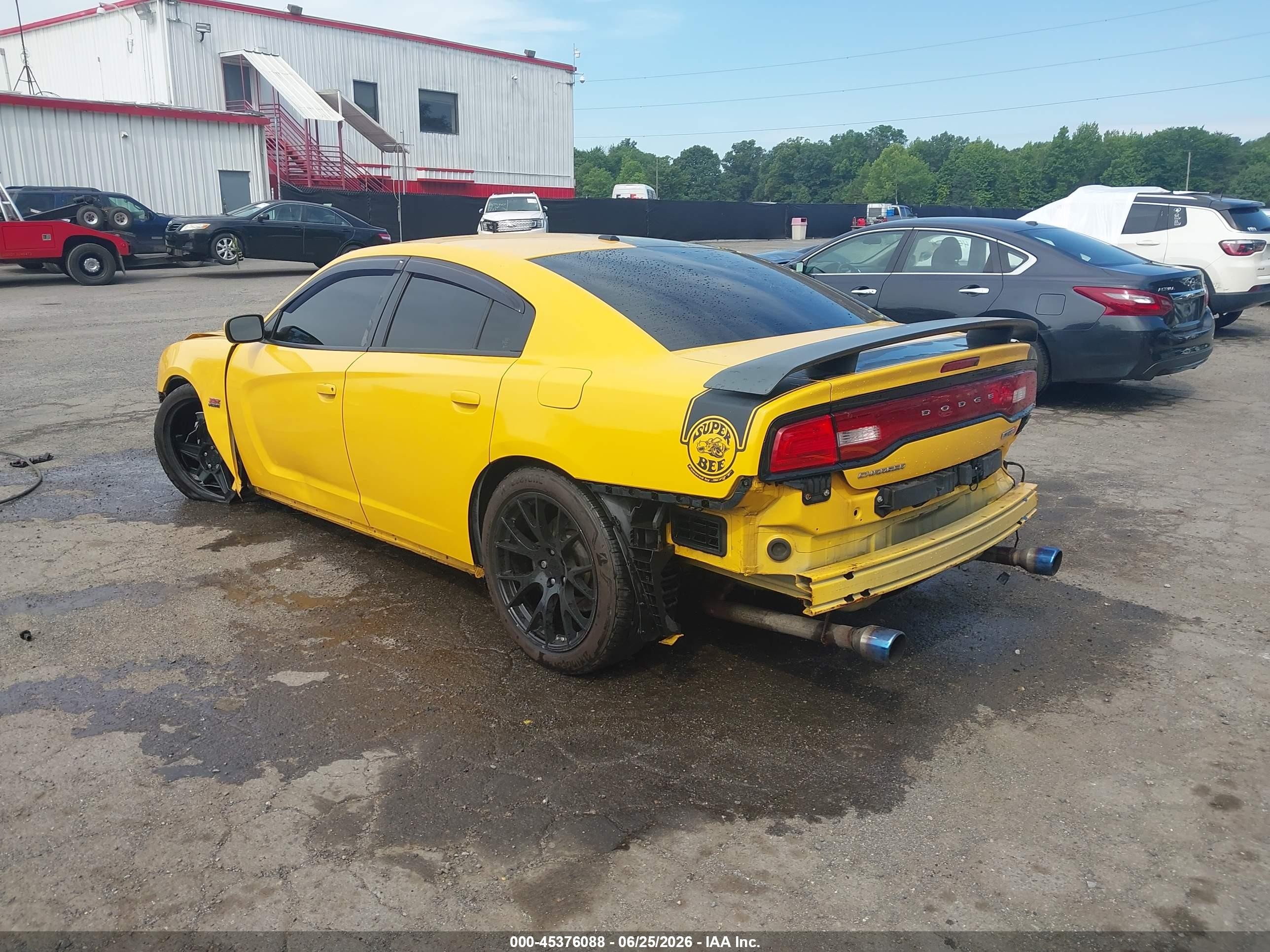 2012 Dodge Charger Srt8 Superbee Yellow vin: 2C3CDXGJ1CH298443