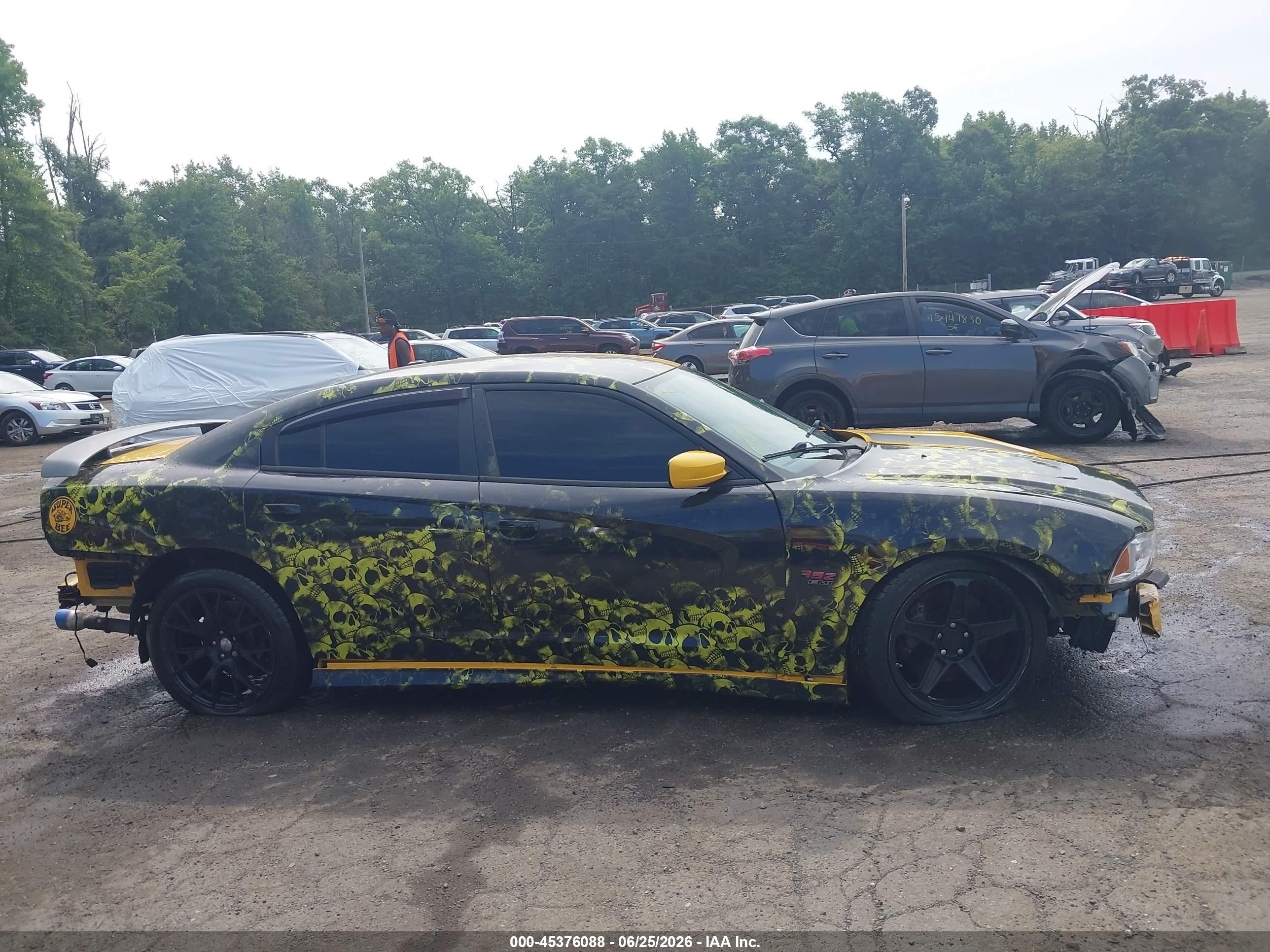2012 Dodge Charger Srt8 Superbee Yellow vin: 2C3CDXGJ1CH298443