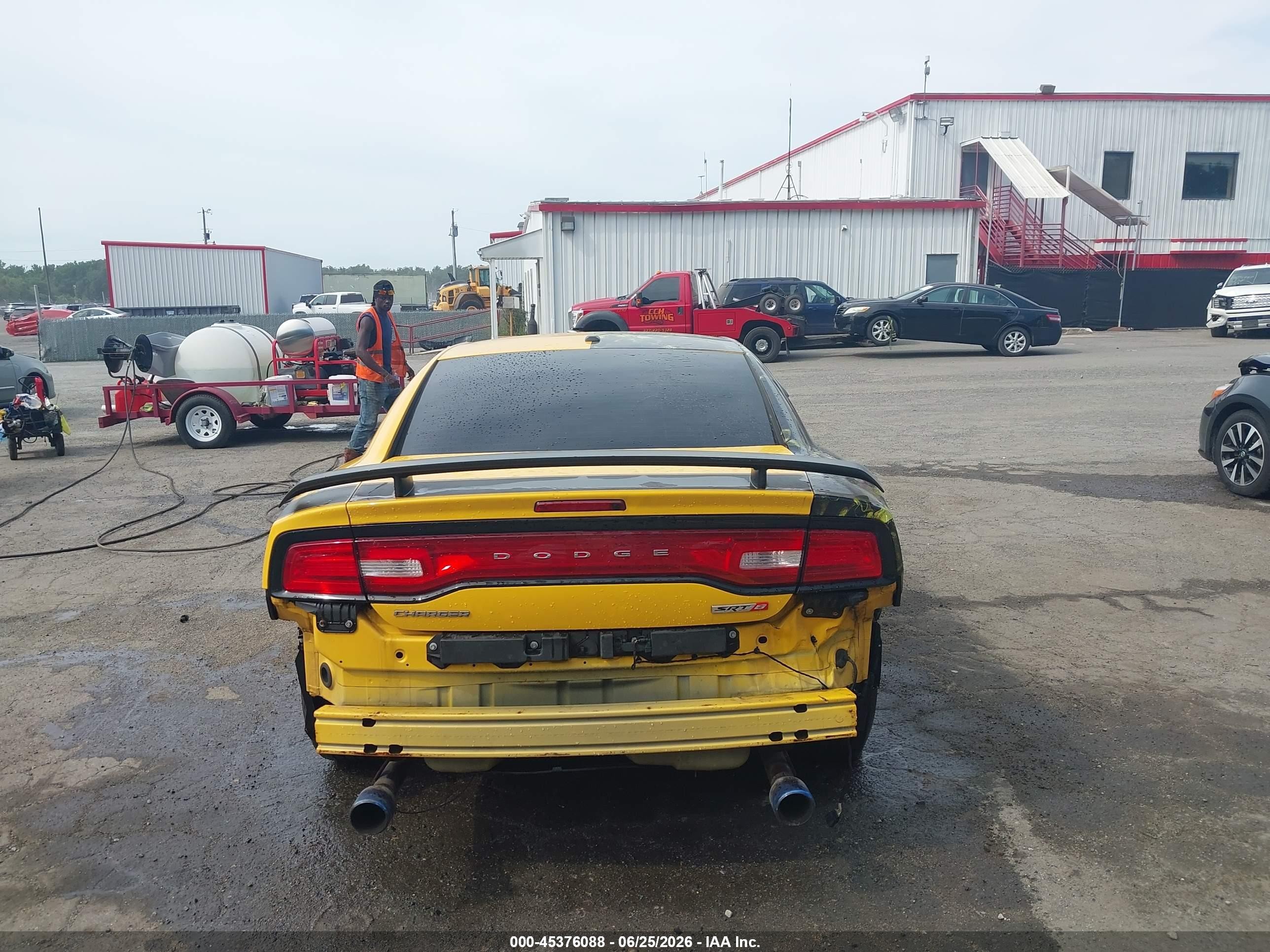 2012 Dodge Charger Srt8 Superbee Yellow vin: 2C3CDXGJ1CH298443