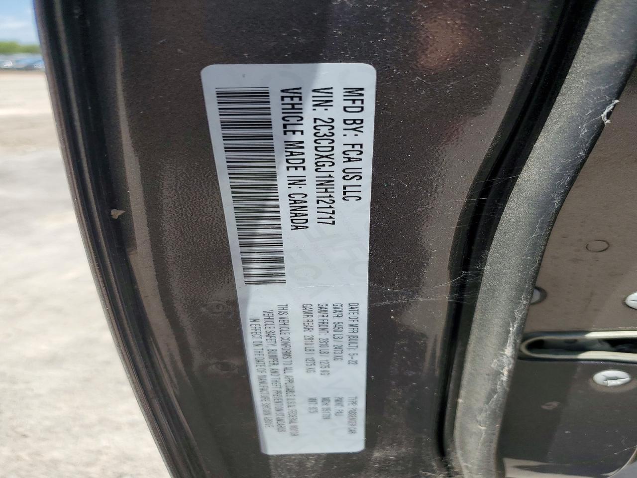 2022 Dodge Charger Scat Pack Gray vin: 2C3CDXGJ1NH121717
