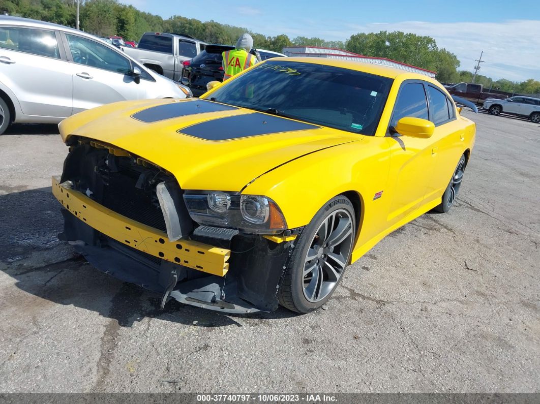 2012 Dodge Charger Srt8 Super Bee Yellow vin: 2C3CDXGJ2CH276399
