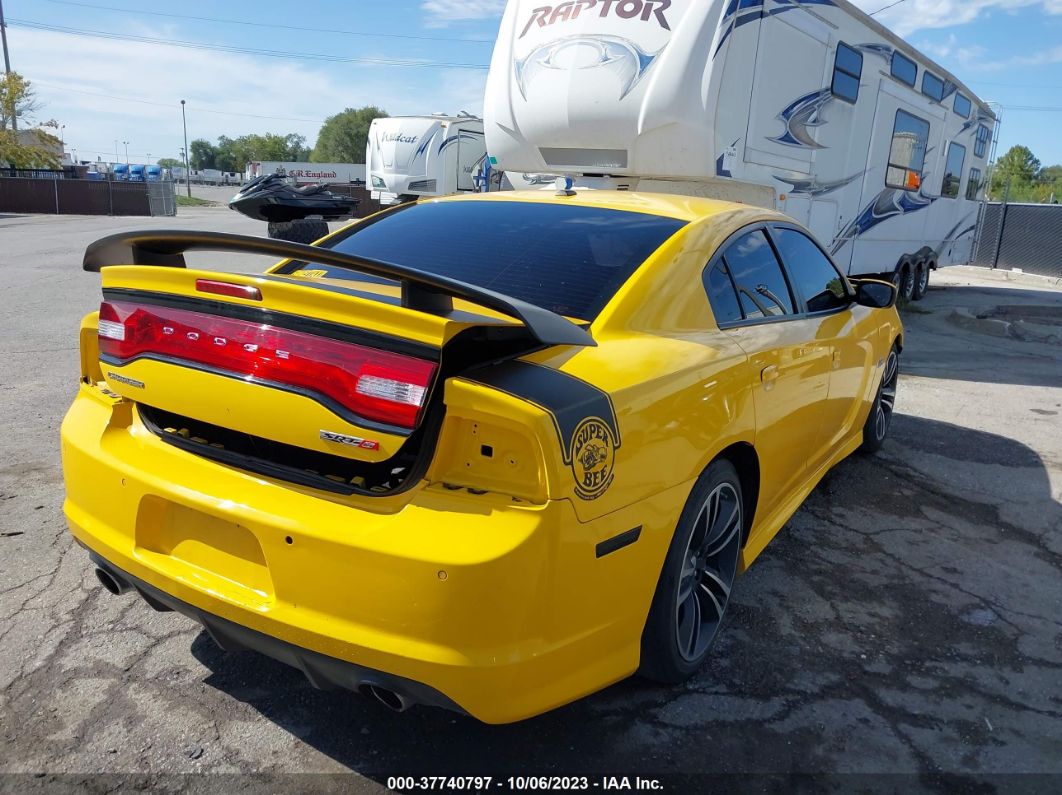 2012 Dodge Charger Srt8 Super Bee Yellow vin: 2C3CDXGJ2CH276399