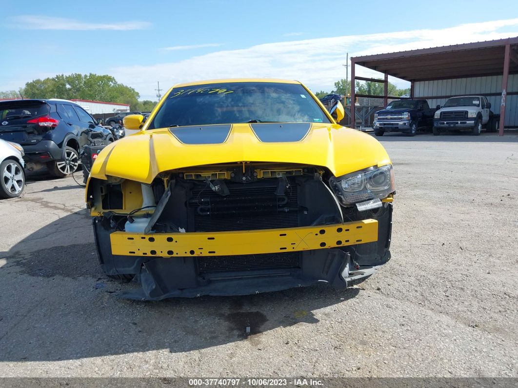 2012 Dodge Charger Srt8 Super Bee Yellow vin: 2C3CDXGJ2CH276399