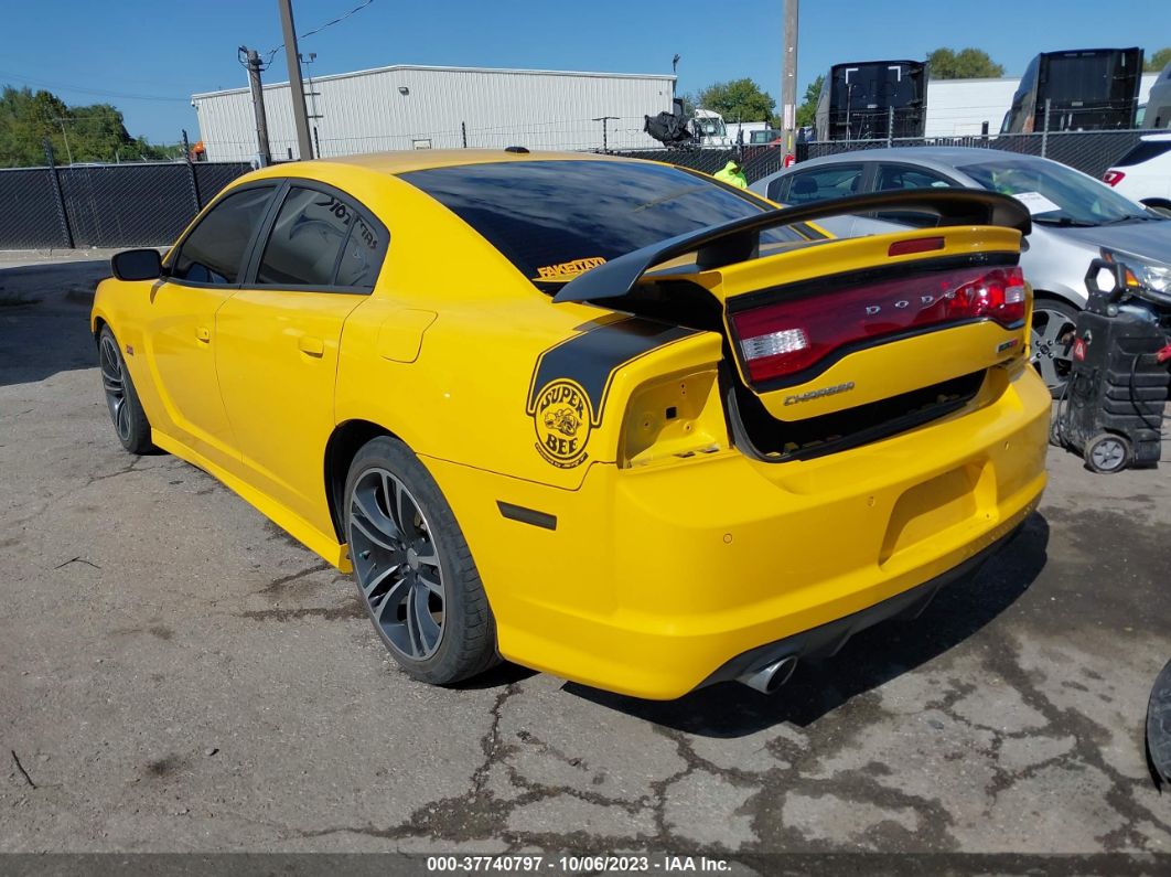 2012 Dodge Charger Srt8 Super Bee Yellow vin: 2C3CDXGJ2CH276399