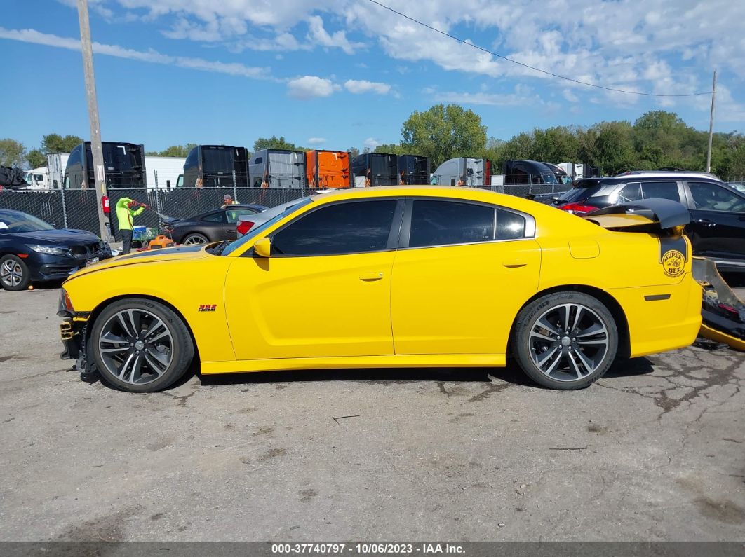 2012 Dodge Charger Srt8 Super Bee Yellow vin: 2C3CDXGJ2CH276399