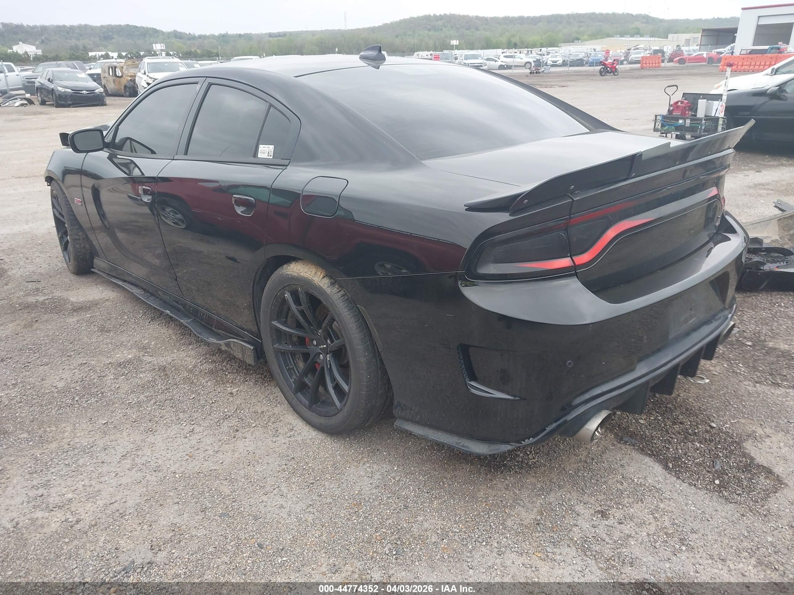 2018 Dodge Charger R/t Scat Pack Rwd Black vin: 2C3CDXGJ3JH335411