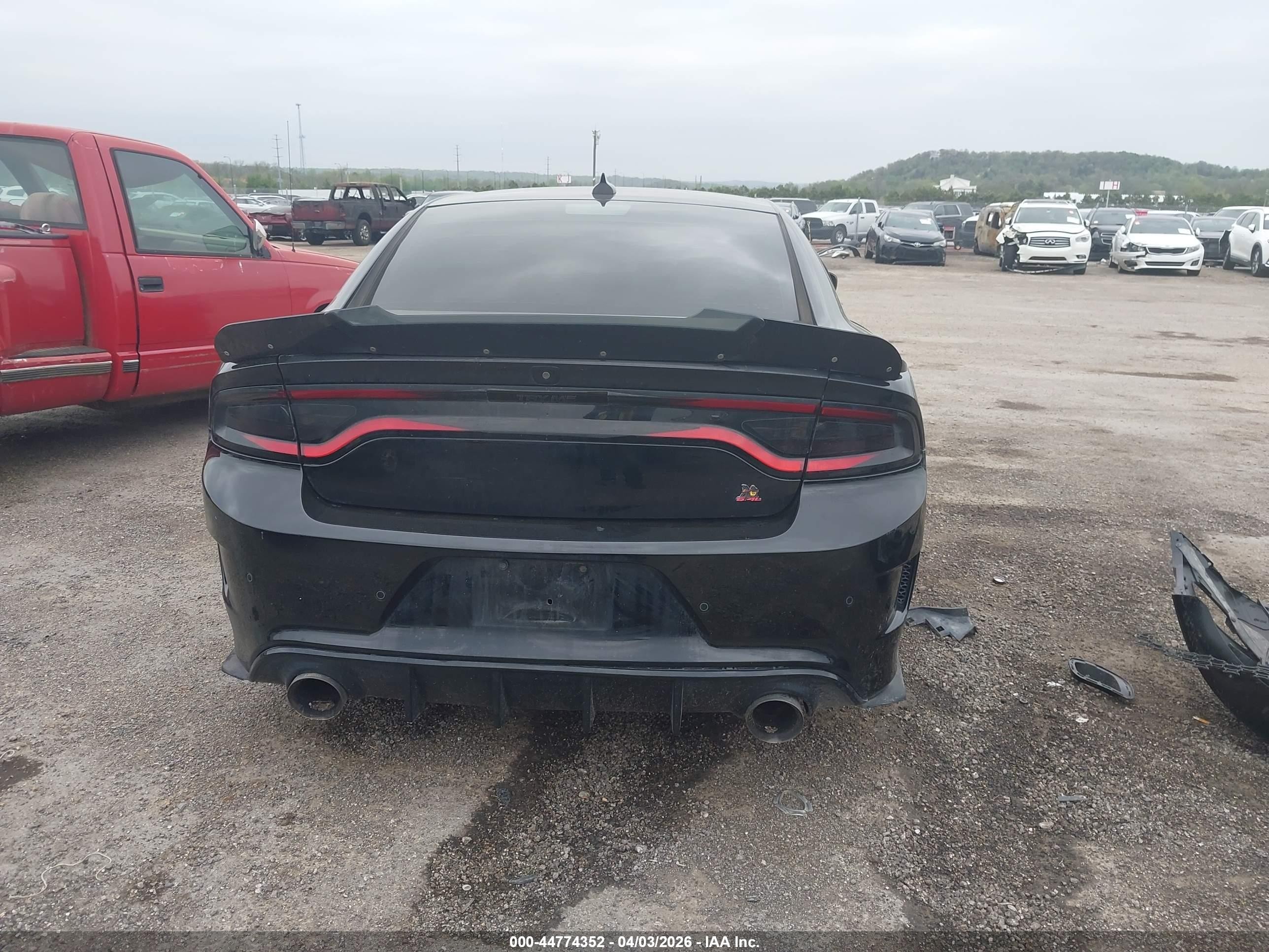 2018 Dodge Charger R/t Scat Pack Rwd Black vin: 2C3CDXGJ3JH335411