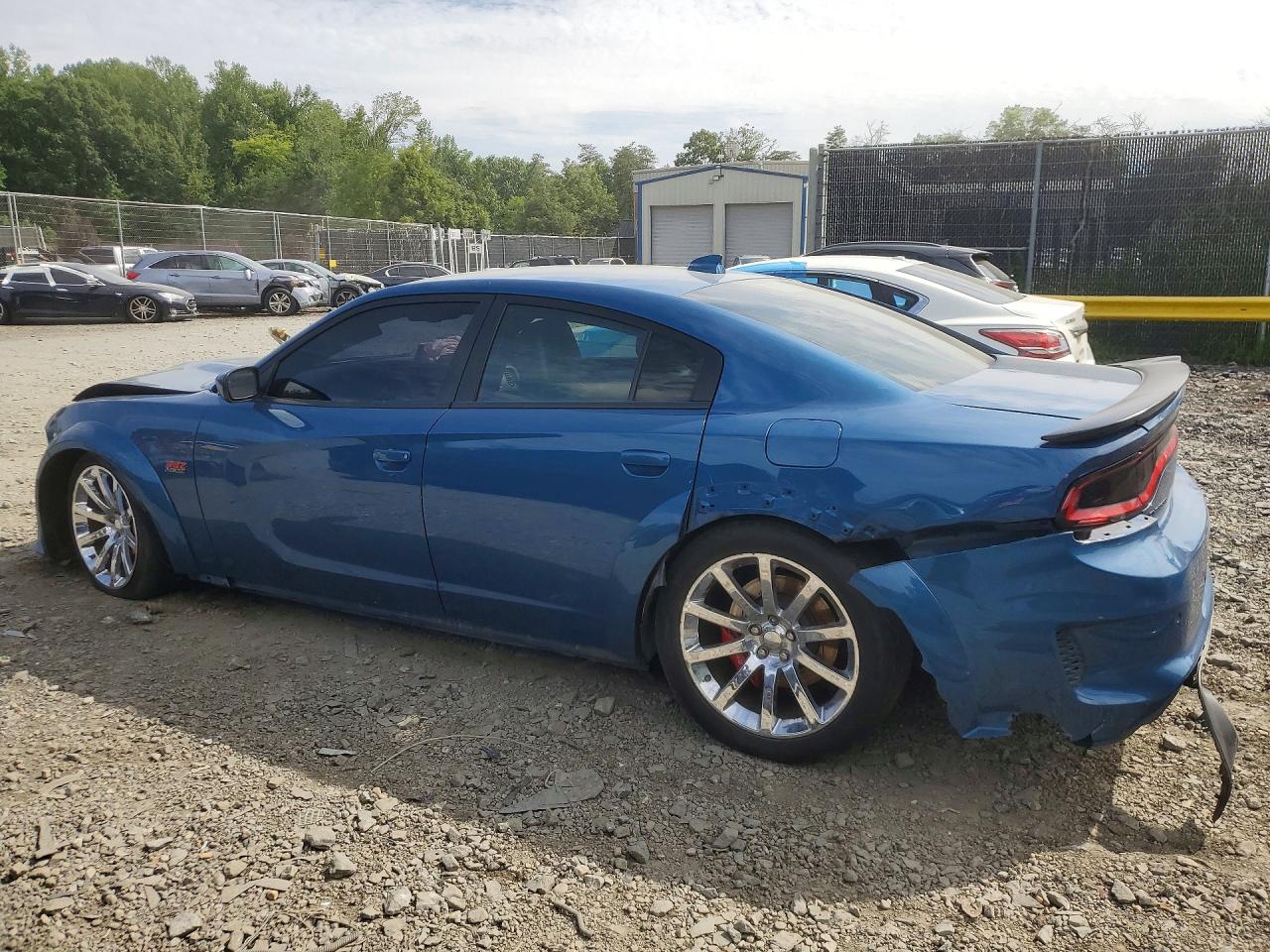 2020 Dodge Charger Scat Pack Blue vin: 2C3CDXGJ3LH247767