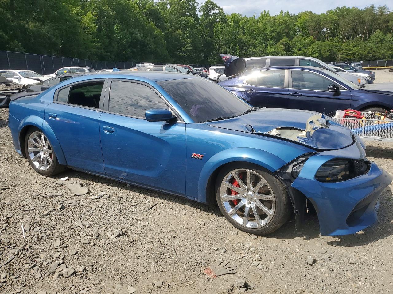 2020 Dodge Charger Scat Pack Blue vin: 2C3CDXGJ3LH247767