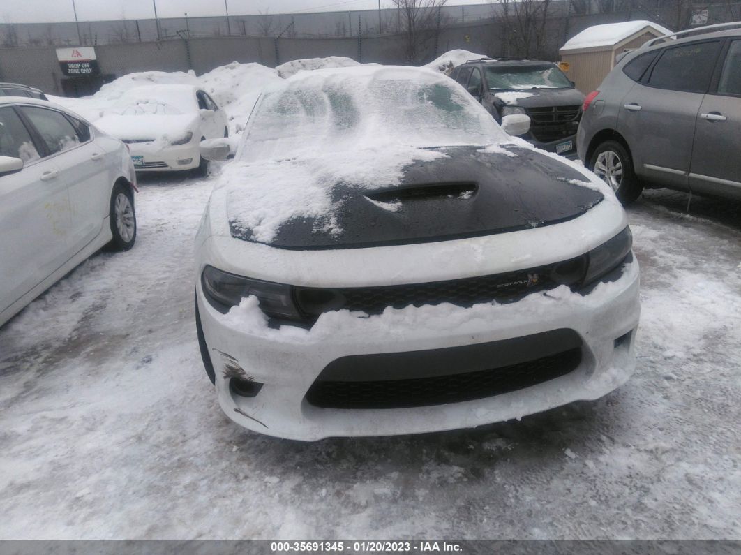 2021 Dodge Charger Scat Pack White vin: 2C3CDXGJ3MH594839