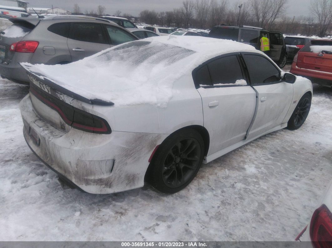2021 Dodge Charger Scat Pack White vin: 2C3CDXGJ3MH594839