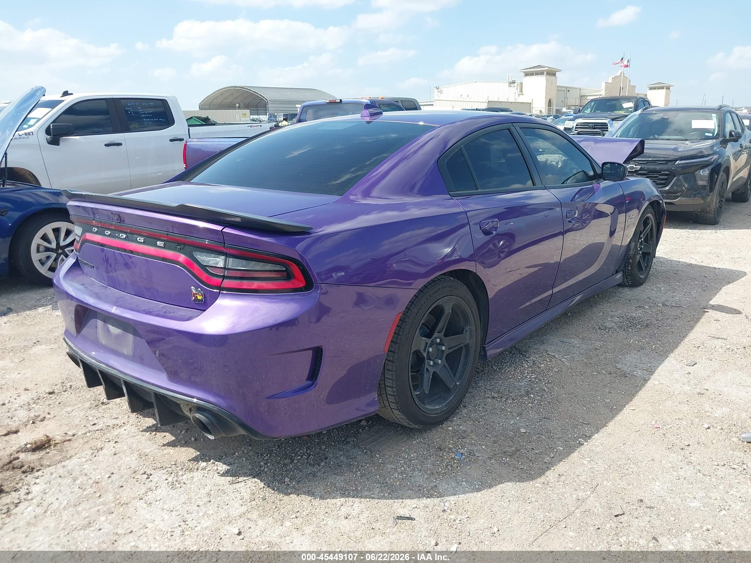 2023 Dodge Charger Scat Pack Purple vin: 2C3CDXGJ3PH639220