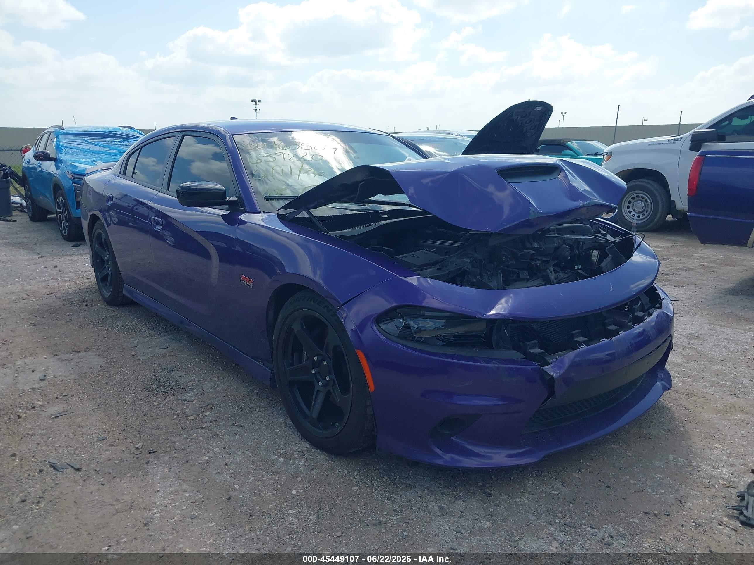 2023 Dodge Charger Scat Pack Purple vin: 2C3CDXGJ3PH639220