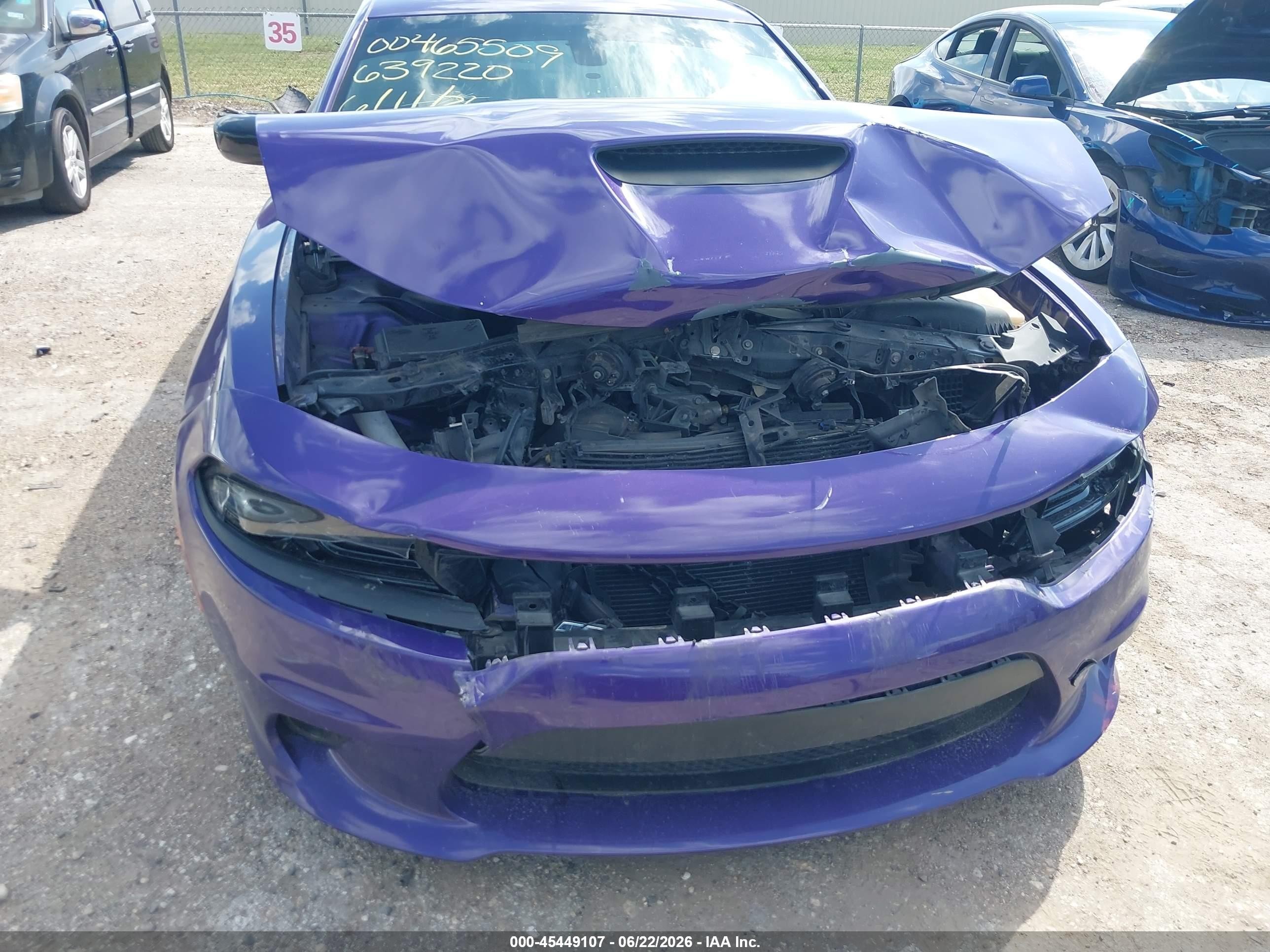 2023 Dodge Charger Scat Pack Purple vin: 2C3CDXGJ3PH639220