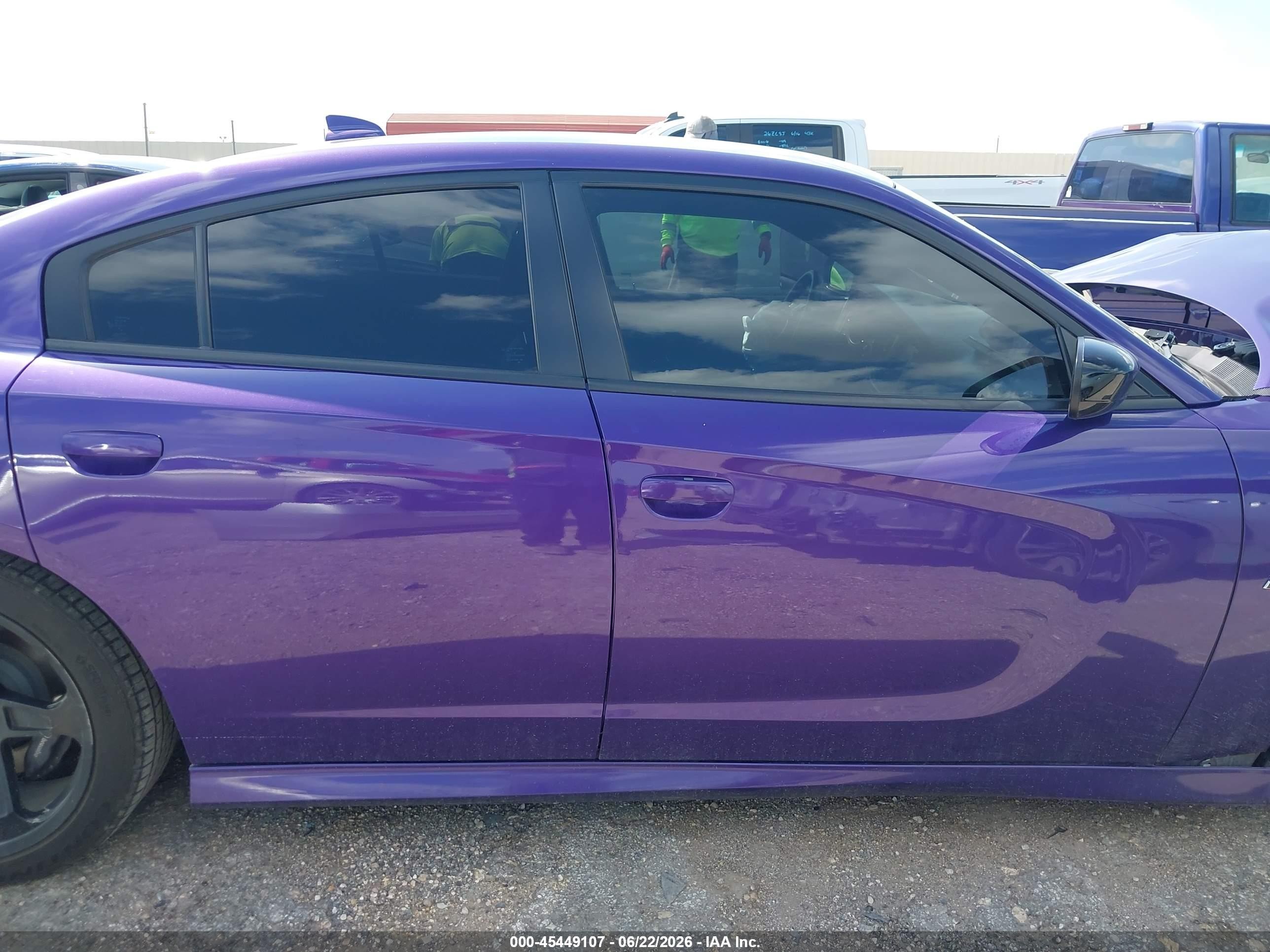 2023 Dodge Charger Scat Pack Purple vin: 2C3CDXGJ3PH639220
