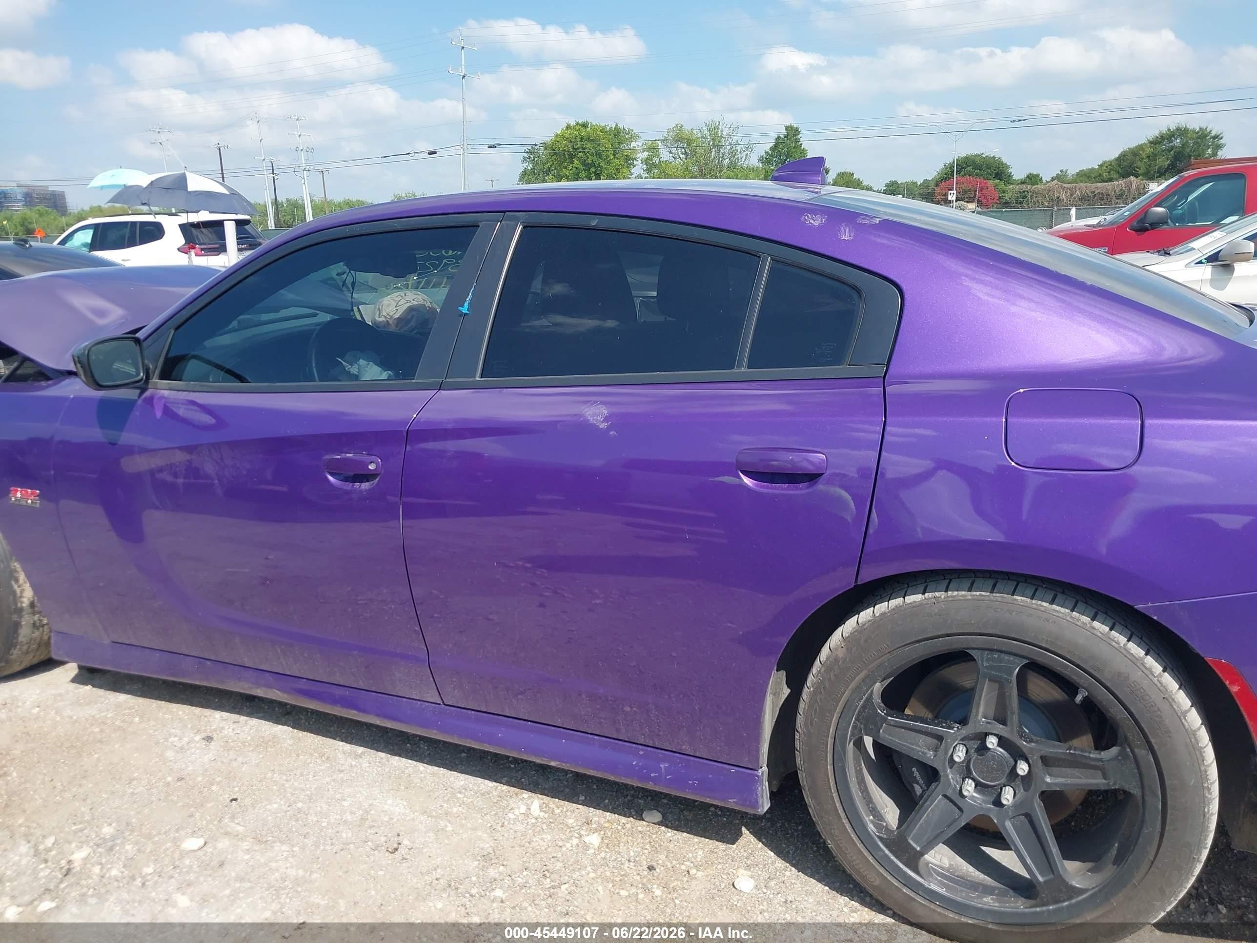 2023 Dodge Charger Scat Pack Purple vin: 2C3CDXGJ3PH639220
