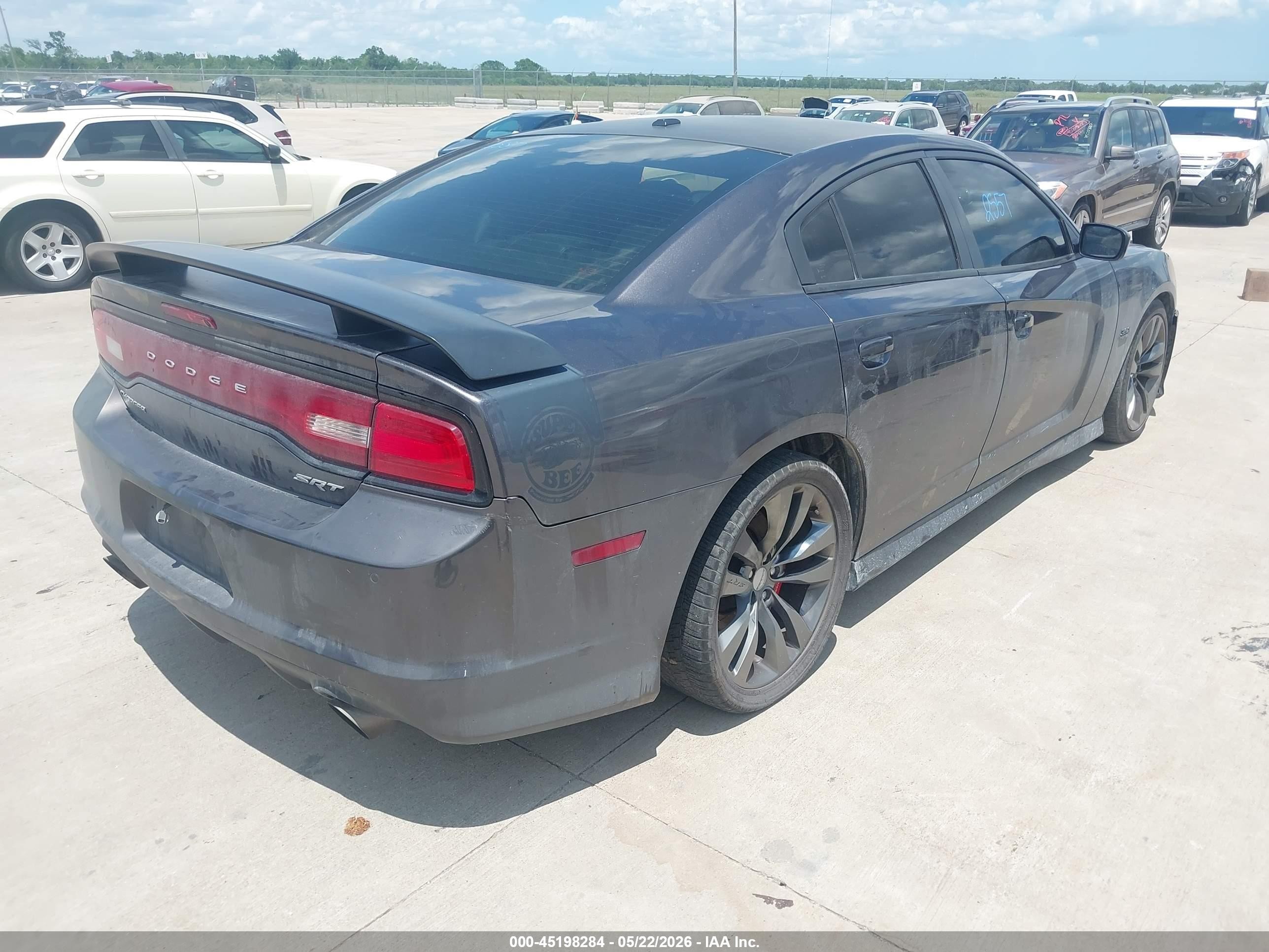 2014 Dodge Charger Srt8 Super Bee Gray vin: 2C3CDXGJ4EH337514