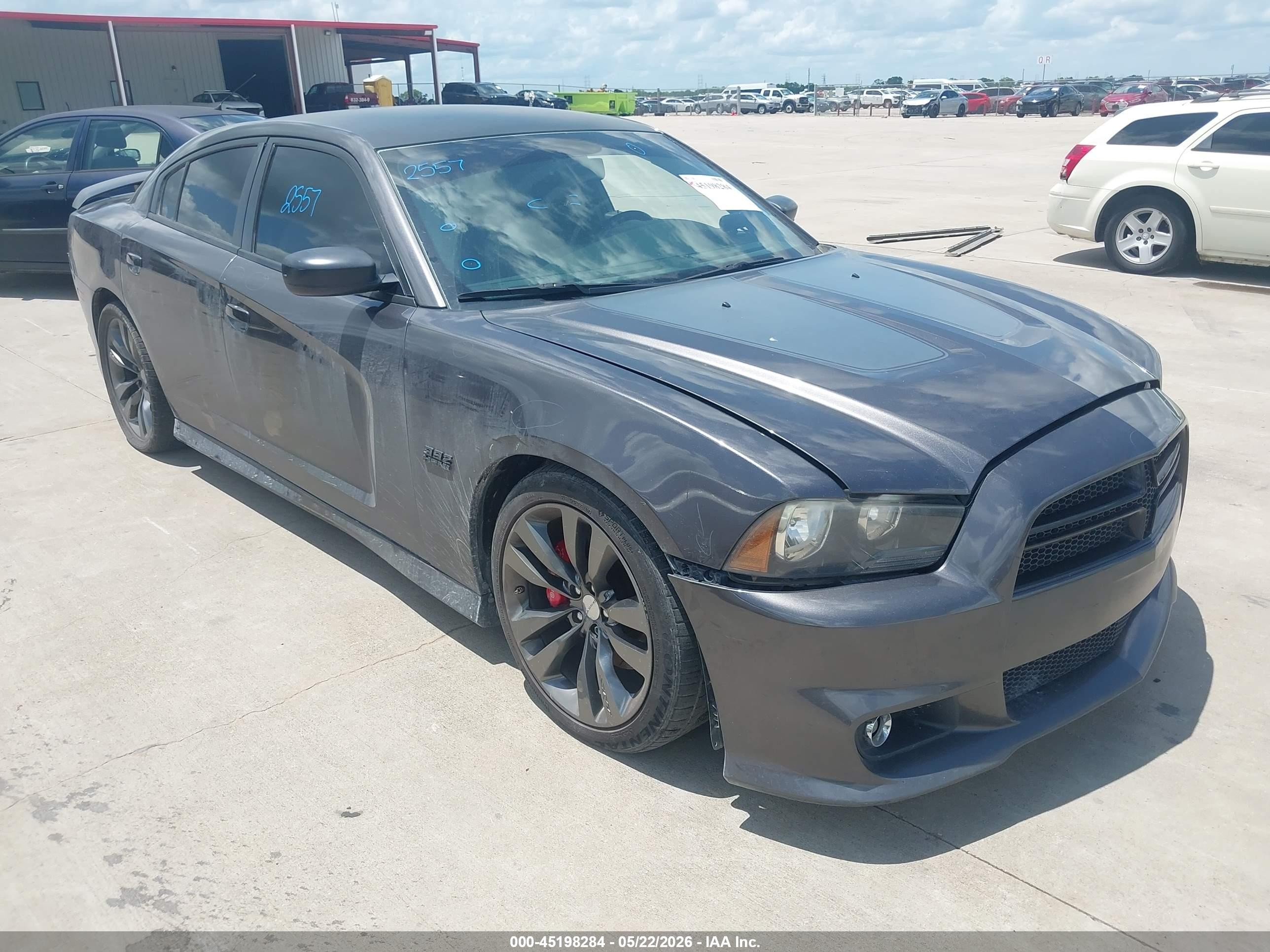 2014 Dodge Charger Srt8 Super Bee Gray vin: 2C3CDXGJ4EH337514