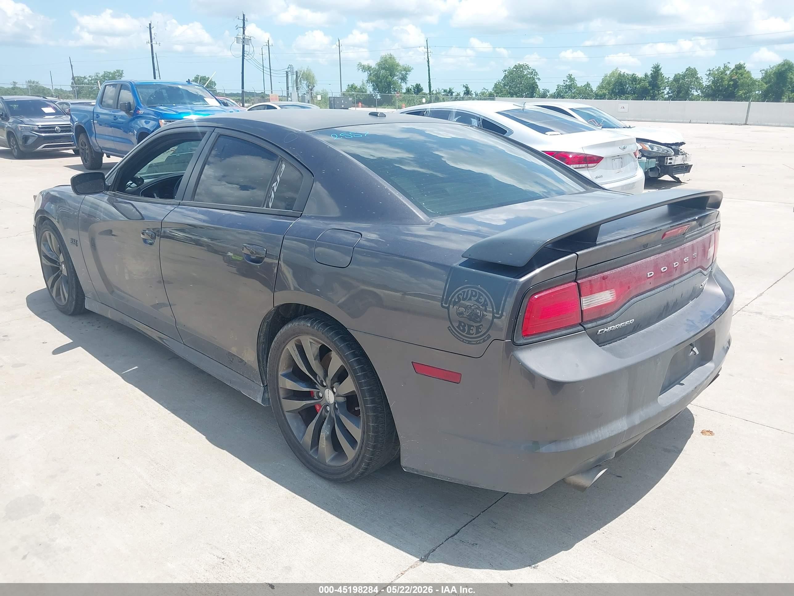 2014 Dodge Charger Srt8 Super Bee Gray vin: 2C3CDXGJ4EH337514