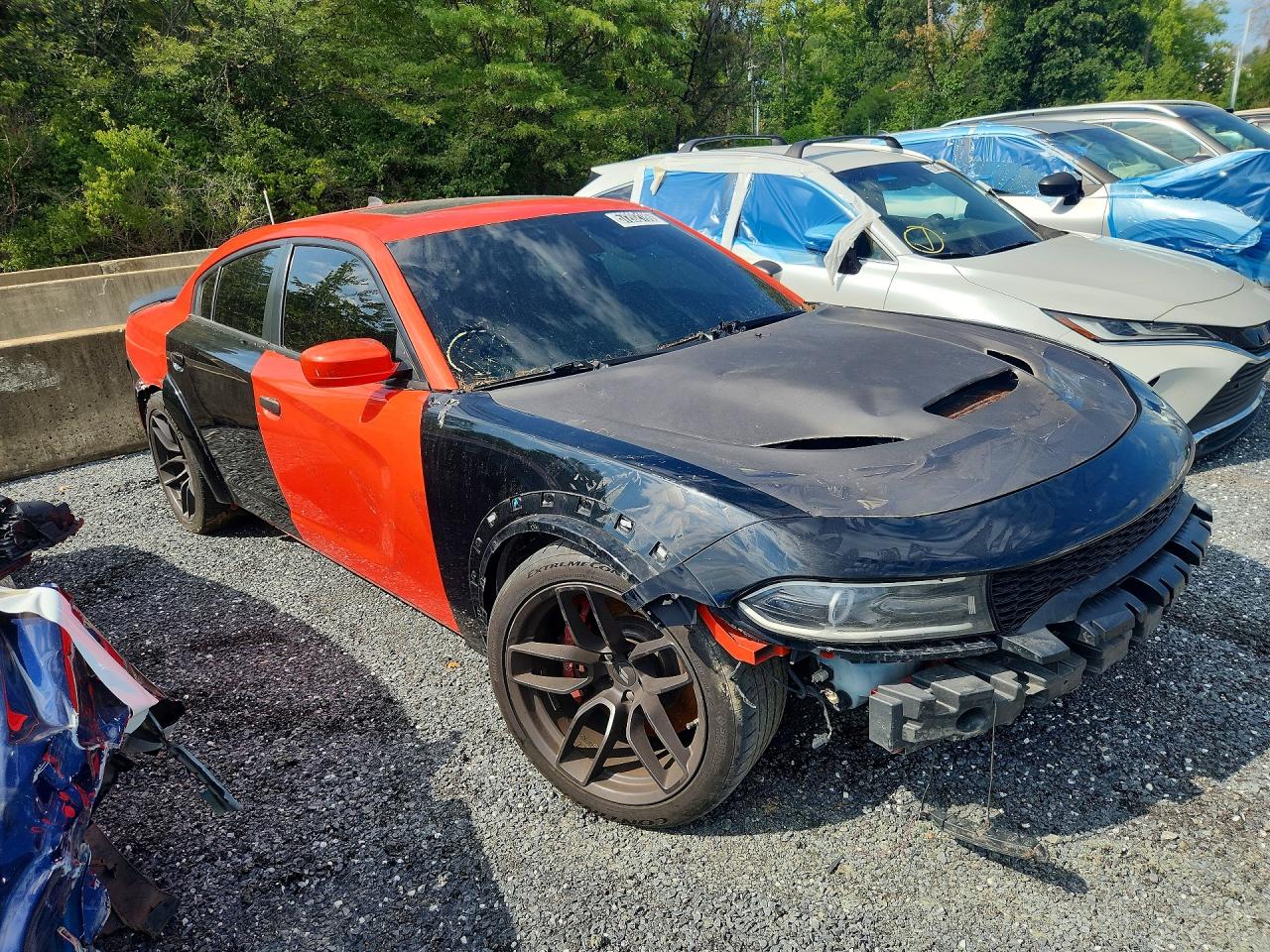 2019 Dodge Charger Scat Pack Оранжевый vin: 2C3CDXGJ4KH558994