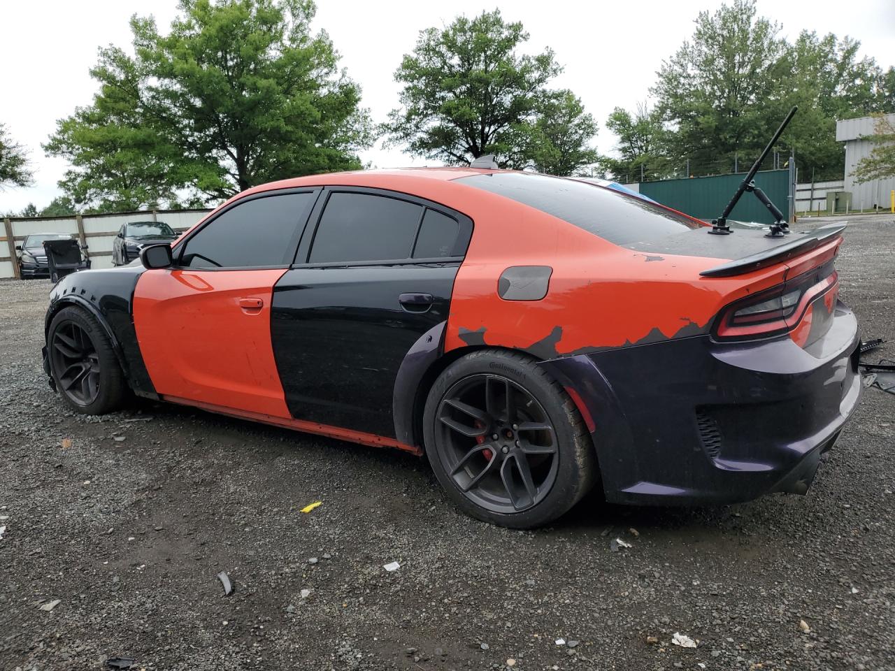 2019 Dodge Charger Scat Pack Оранжевый vin: 2C3CDXGJ4KH558994 Damage: Left Qtr Panel, Peeling, > 12 Inches
