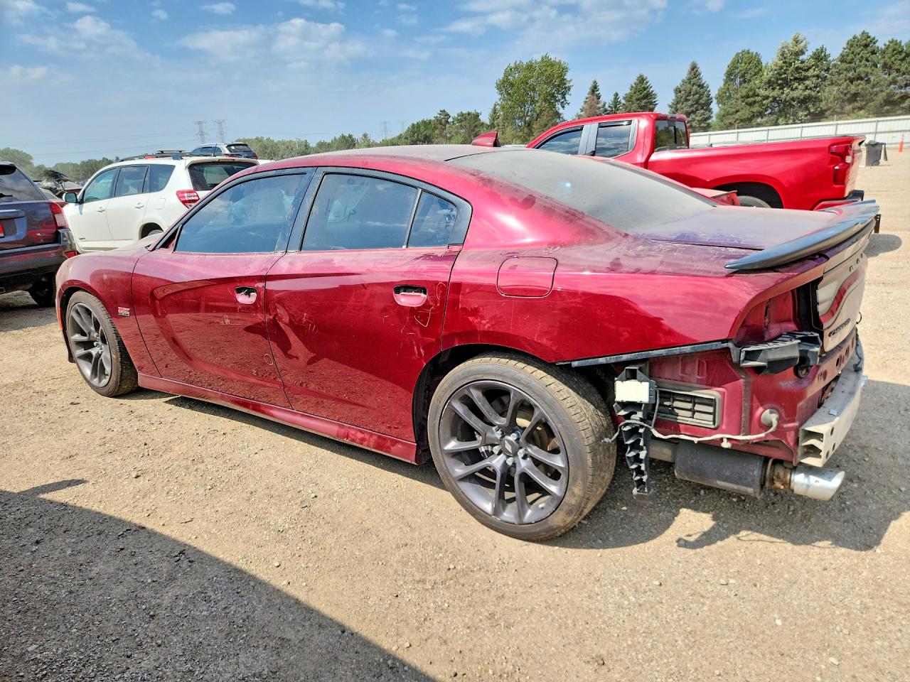 2018 Dodge Charger R Maroon vin: 2C3CDXGJ5JH158120