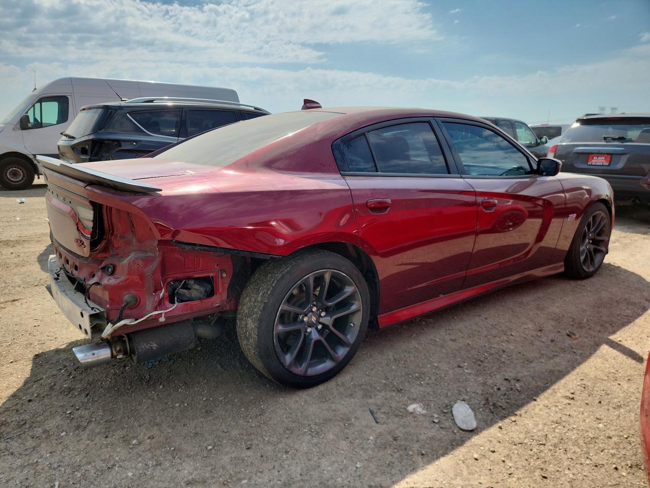 2018 Dodge Charger R Maroon vin: 2C3CDXGJ5JH158120