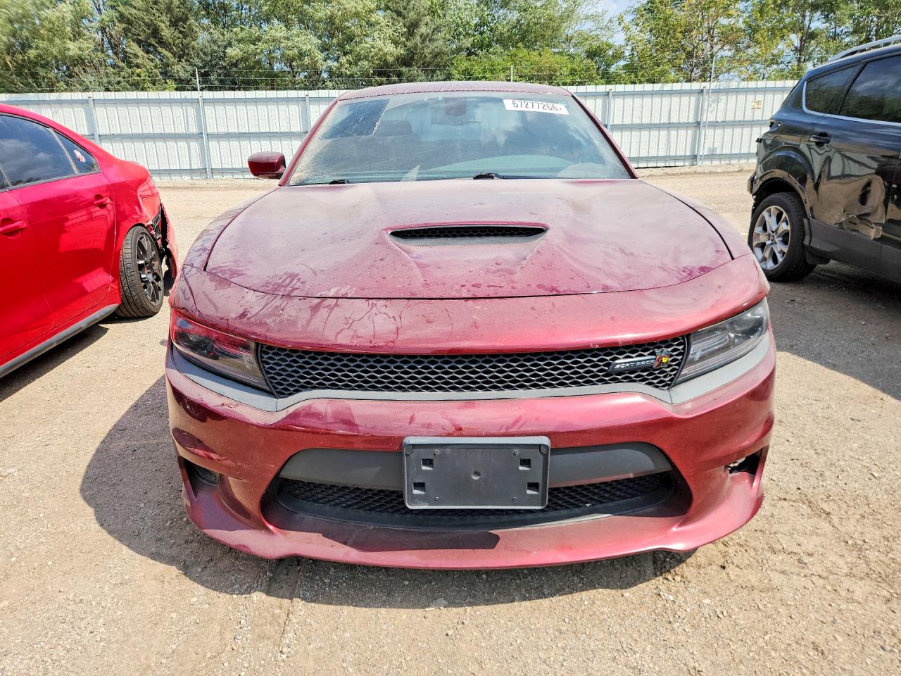 2018 Dodge Charger R Maroon vin: 2C3CDXGJ5JH158120