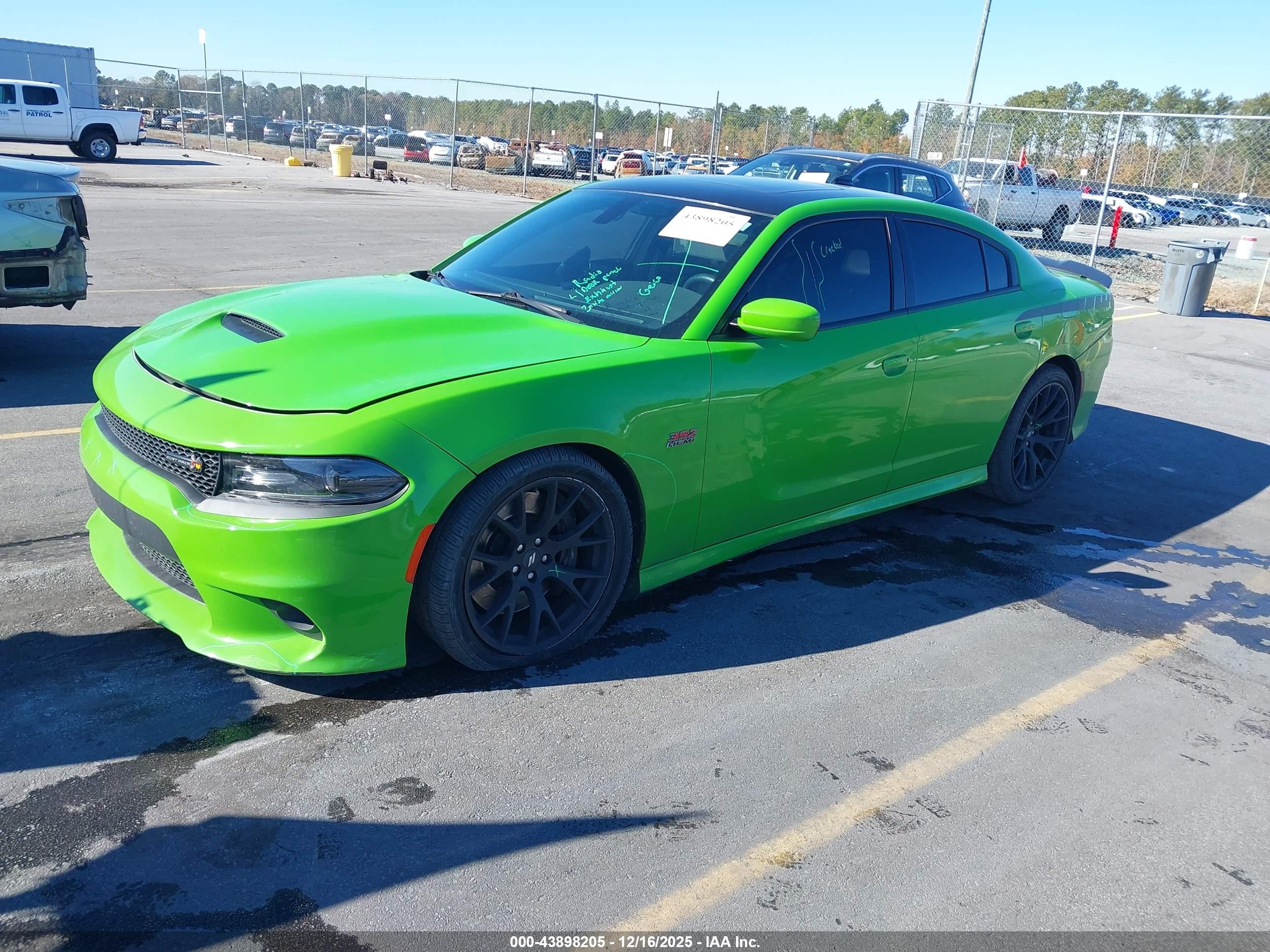 2017 Dodge Charger R/t Scat Pack Rwd Green vin: 2C3CDXGJ6HH615480