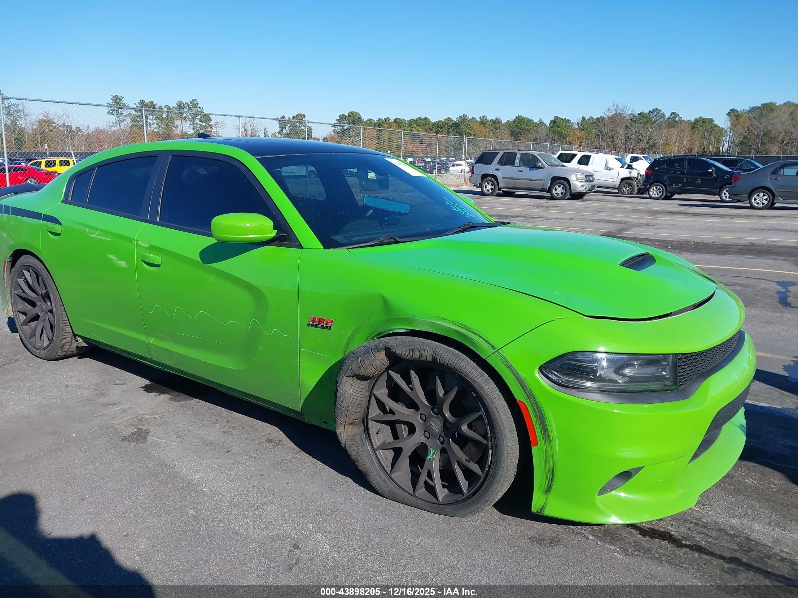 2017 Dodge Charger R/t Scat Pack Rwd Green vin: 2C3CDXGJ6HH615480